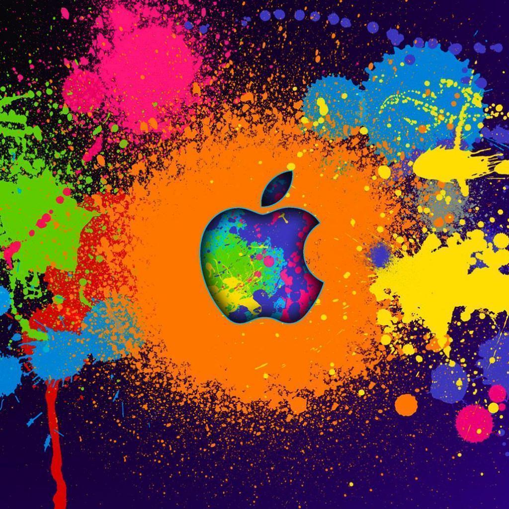 Apple Paint Splatter Wallpaper 14910 Background