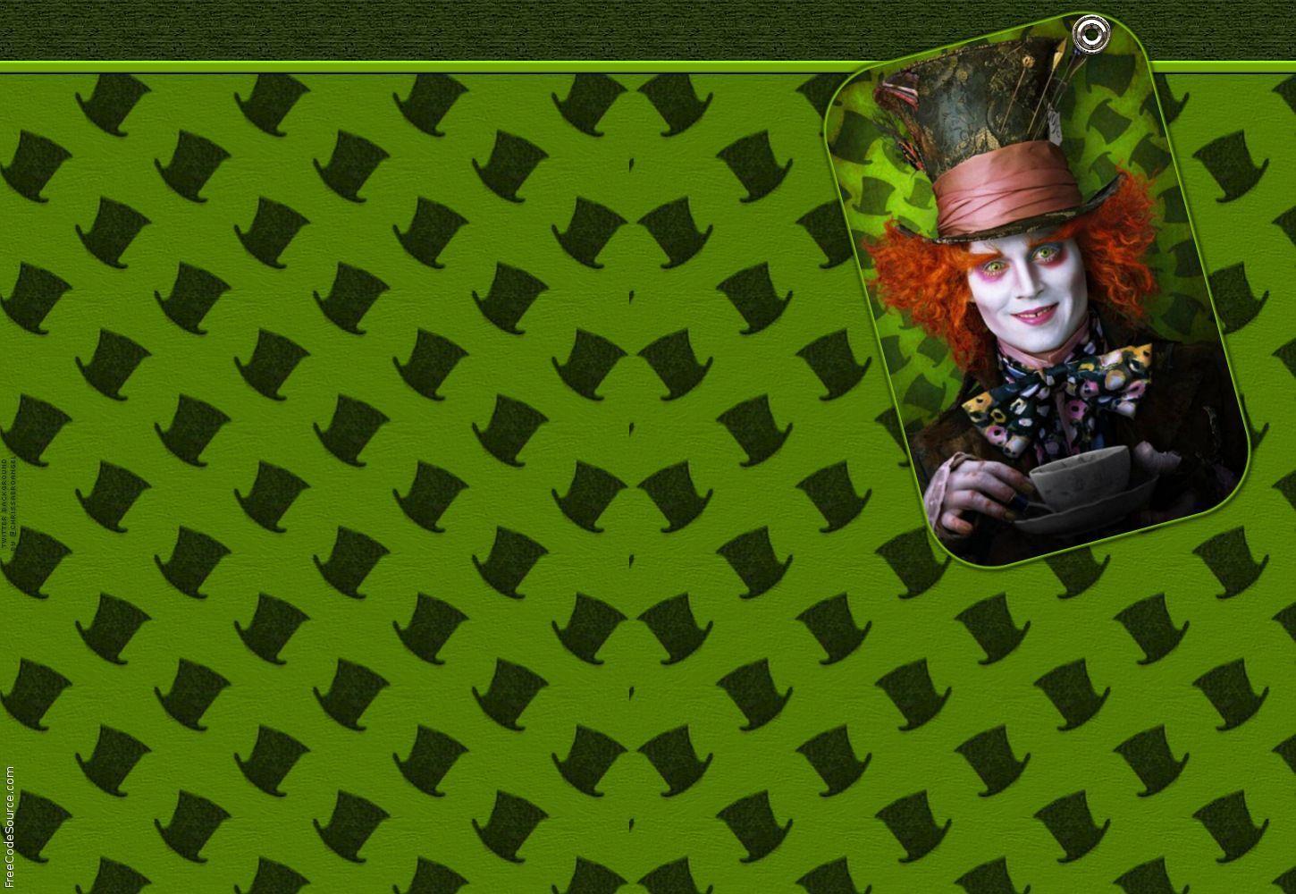 Mad Hatter In Wonderland Formspring Background, Mad