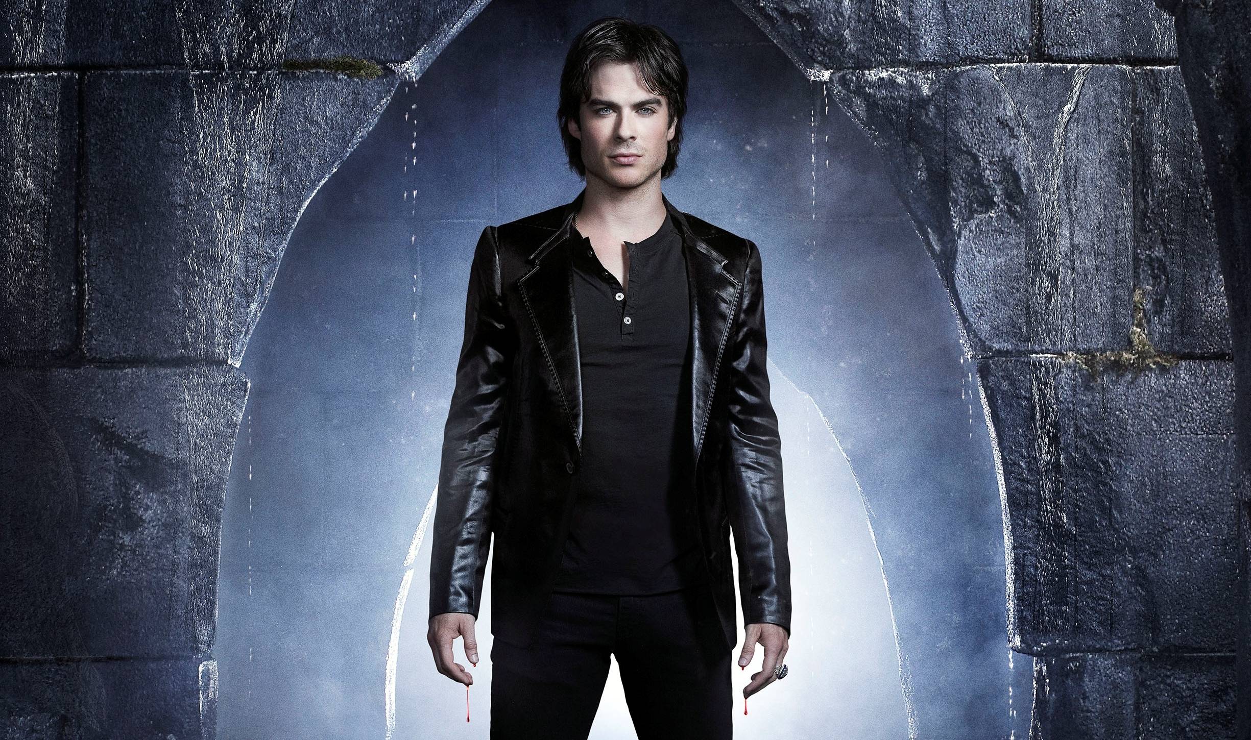 Damon Salvatore Vampire Diaries Wallpaper