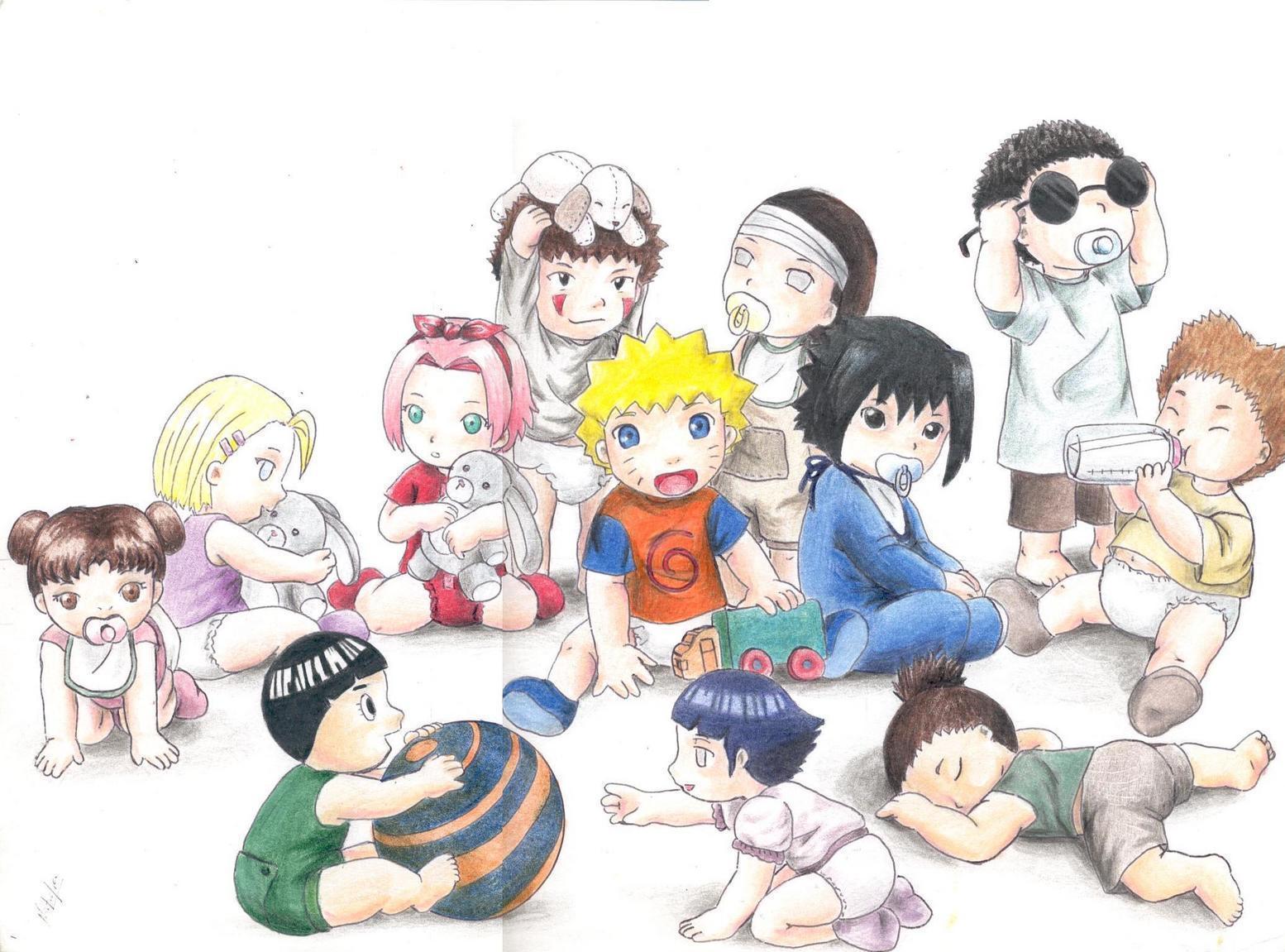 Excellent Naruto Characters As Babies 1554x1151PX All Naruto