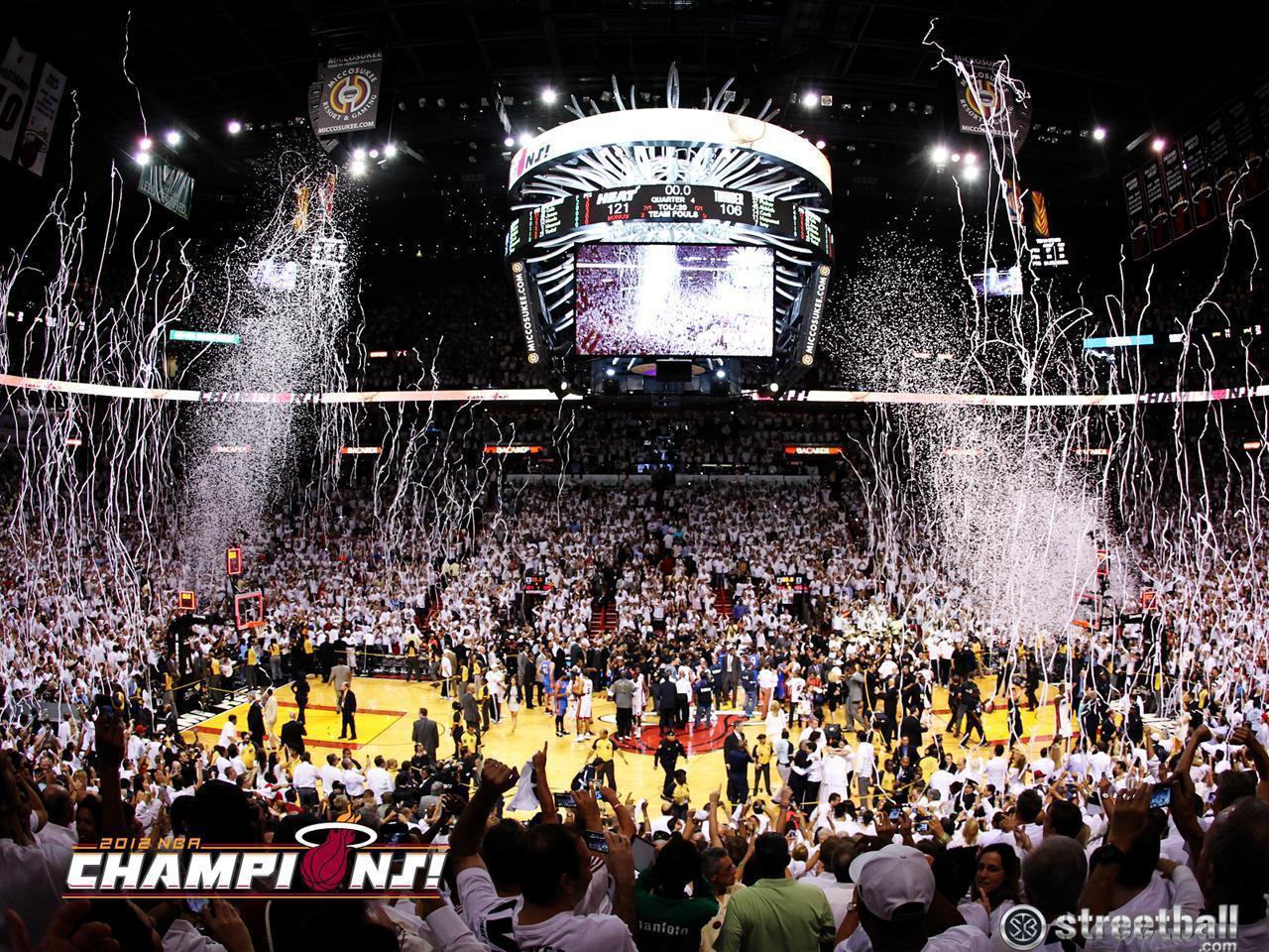 Miami Heat NBA 2012 Champions Basketball Wallpaper