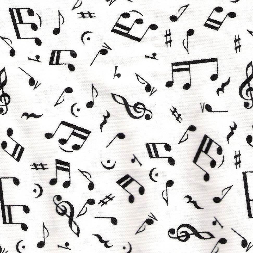 Wallpaper For > Music Notes Wallpaper Black And White