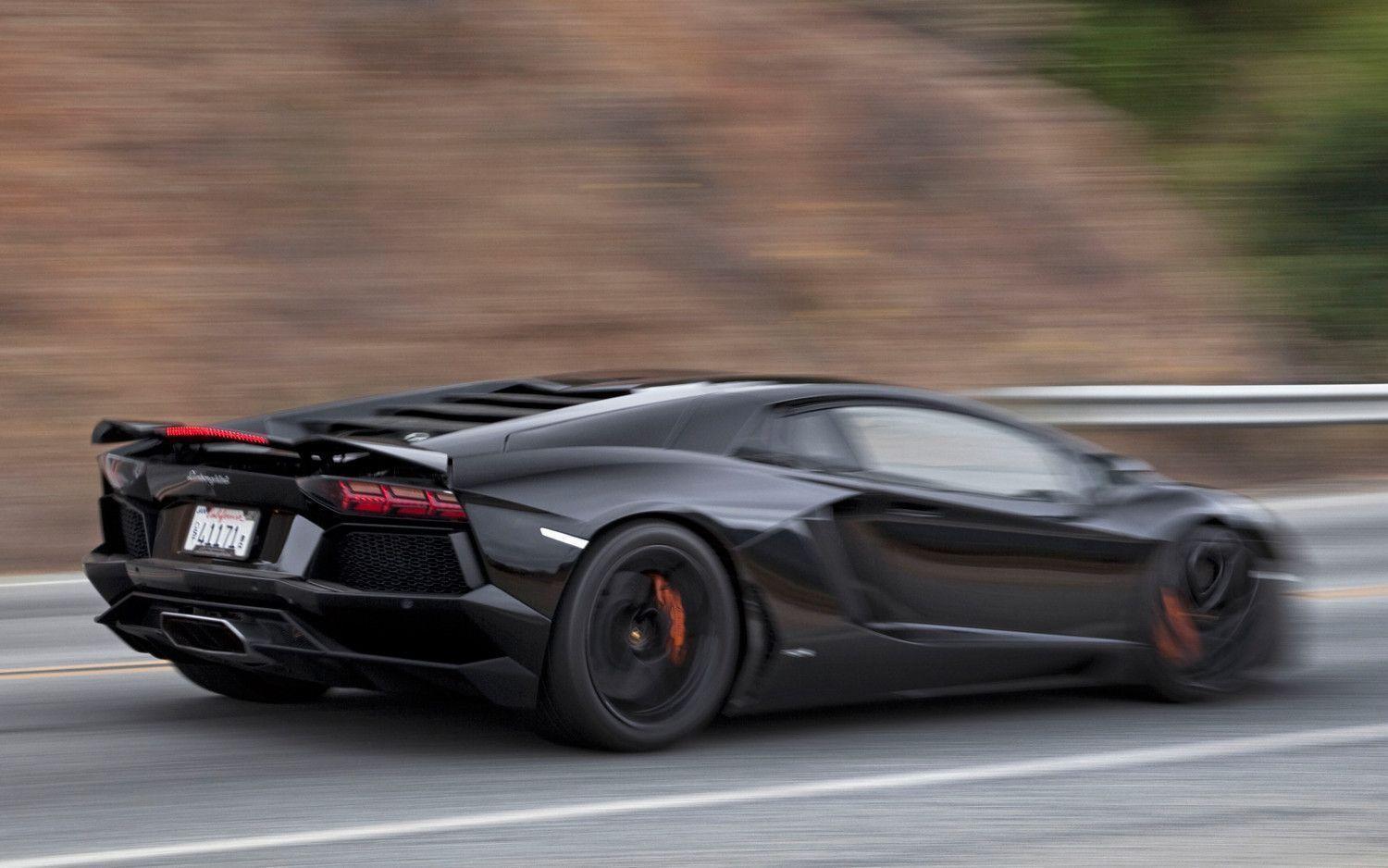 Lamborghini Aventador Black Wallpaper HD 1080p