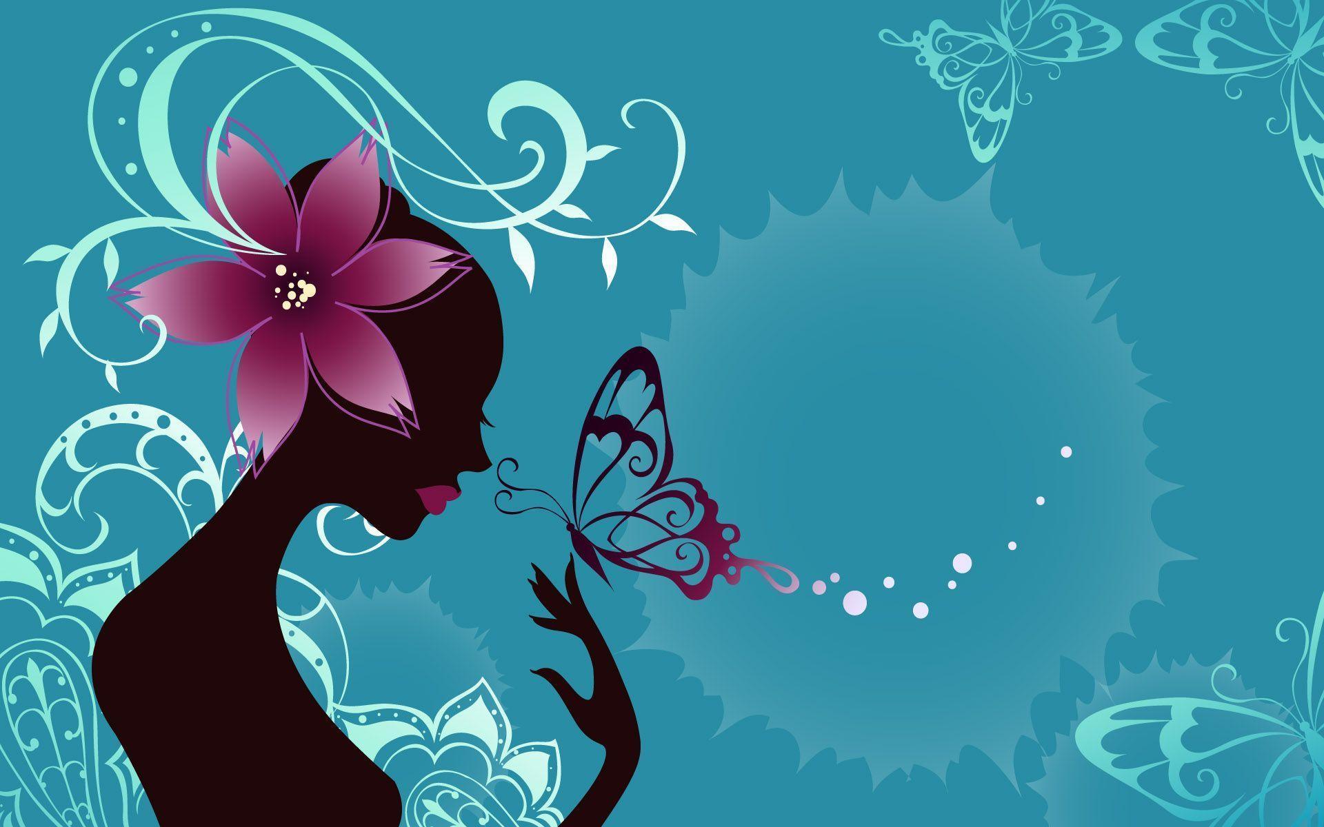 Butterfly 3D Background Wallpaper