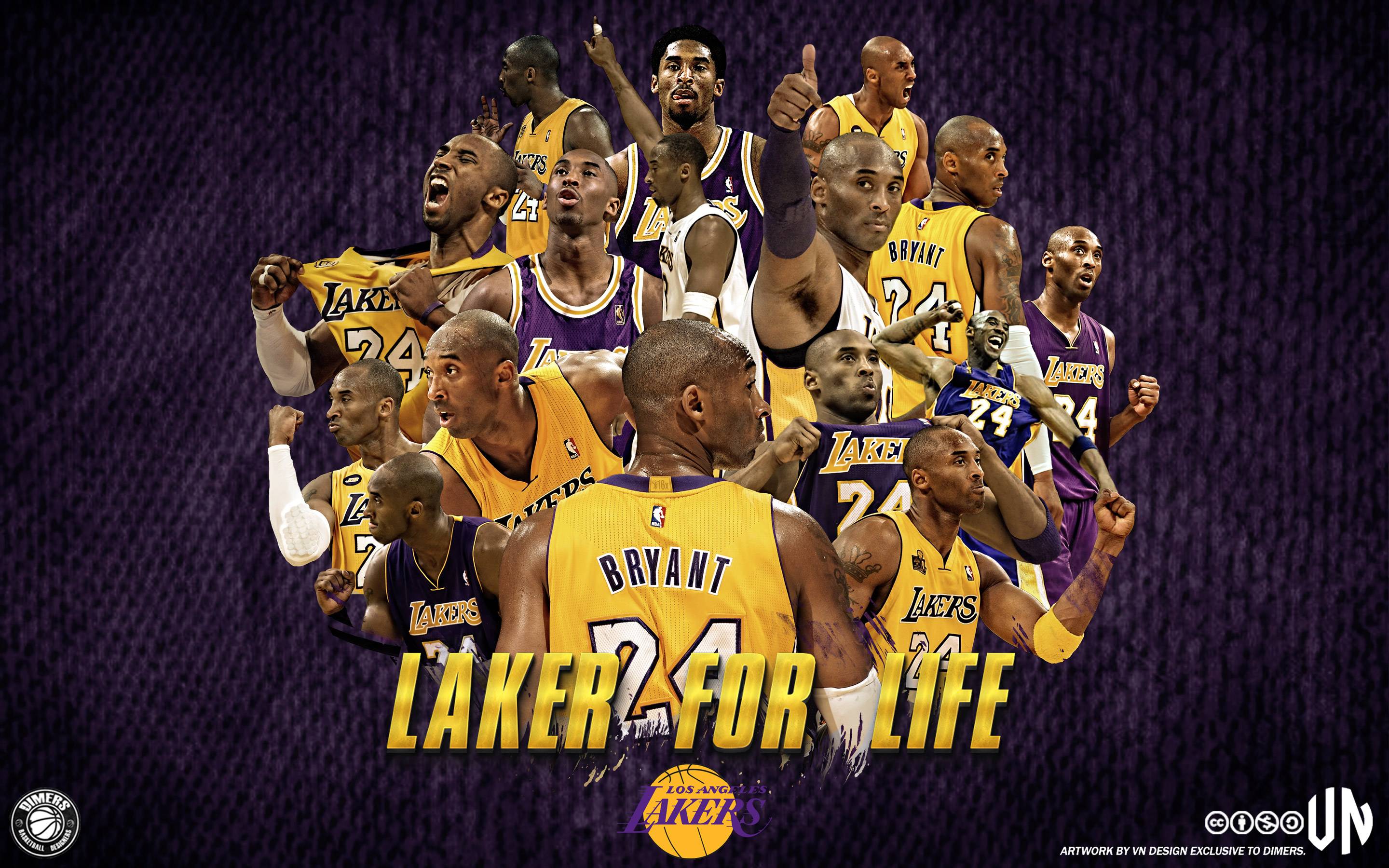 Kobe Bryant LA Lakers 1996 2015 Wallpaper