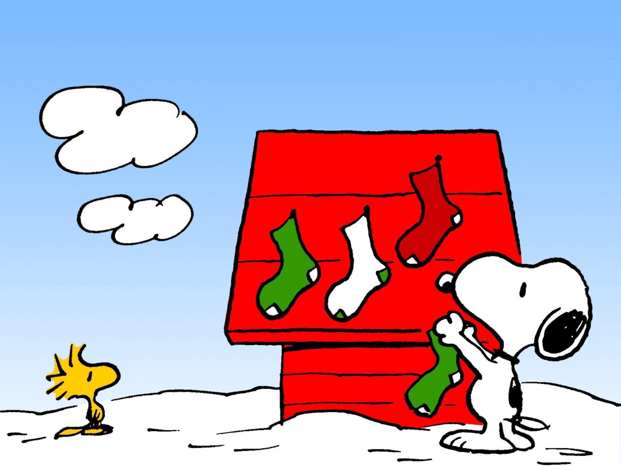 Xmas Stuff For > Charlie Brown Snoopy Christmas Wallpaper