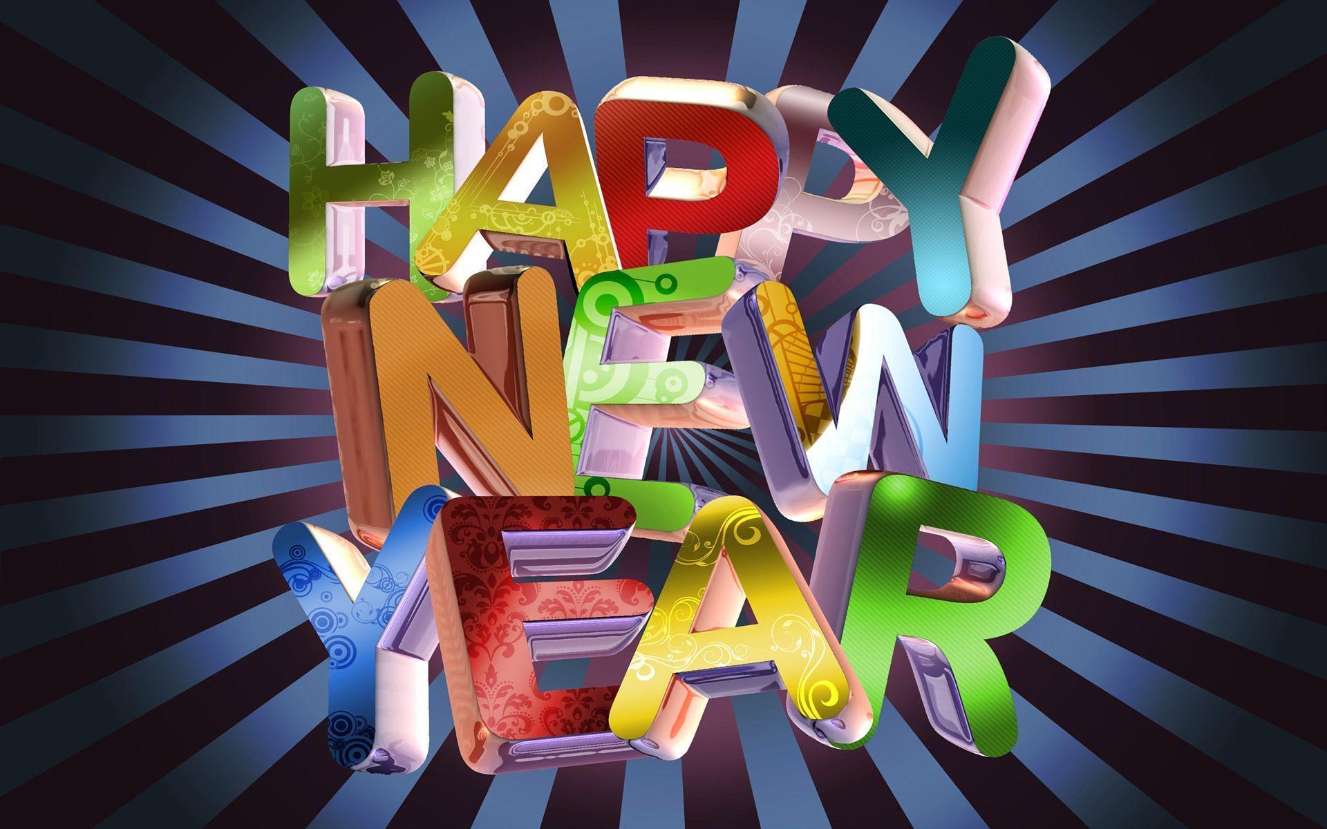 3D Happy New Year Wallpaper HD. Free HD Desktop Wallpaper
