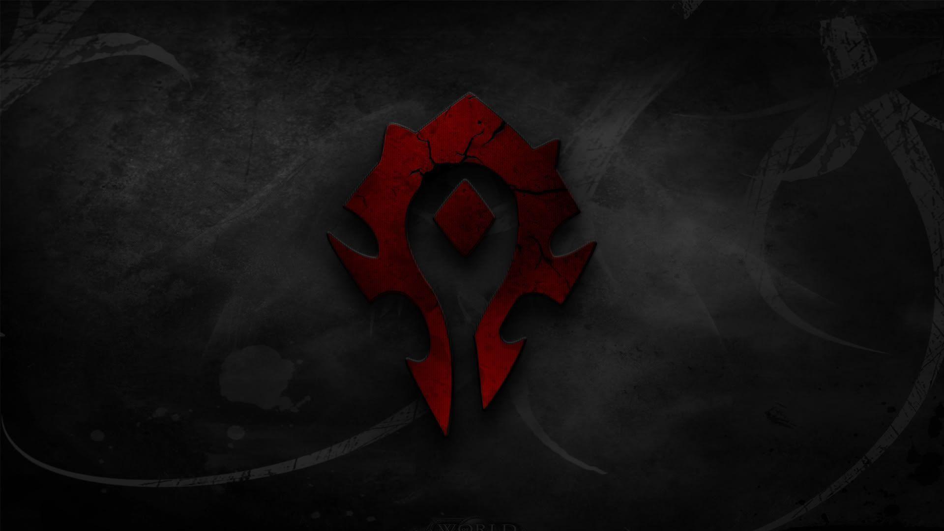 image For > Wow Horde Logo Wallpaper