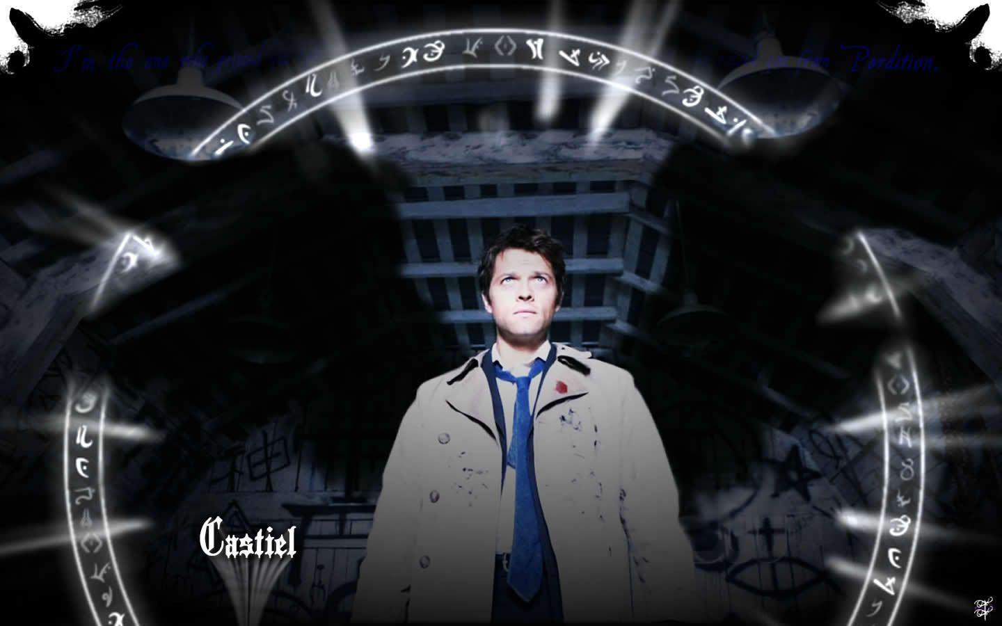 image For > Supernatural Castiel With Wings Wallpaper