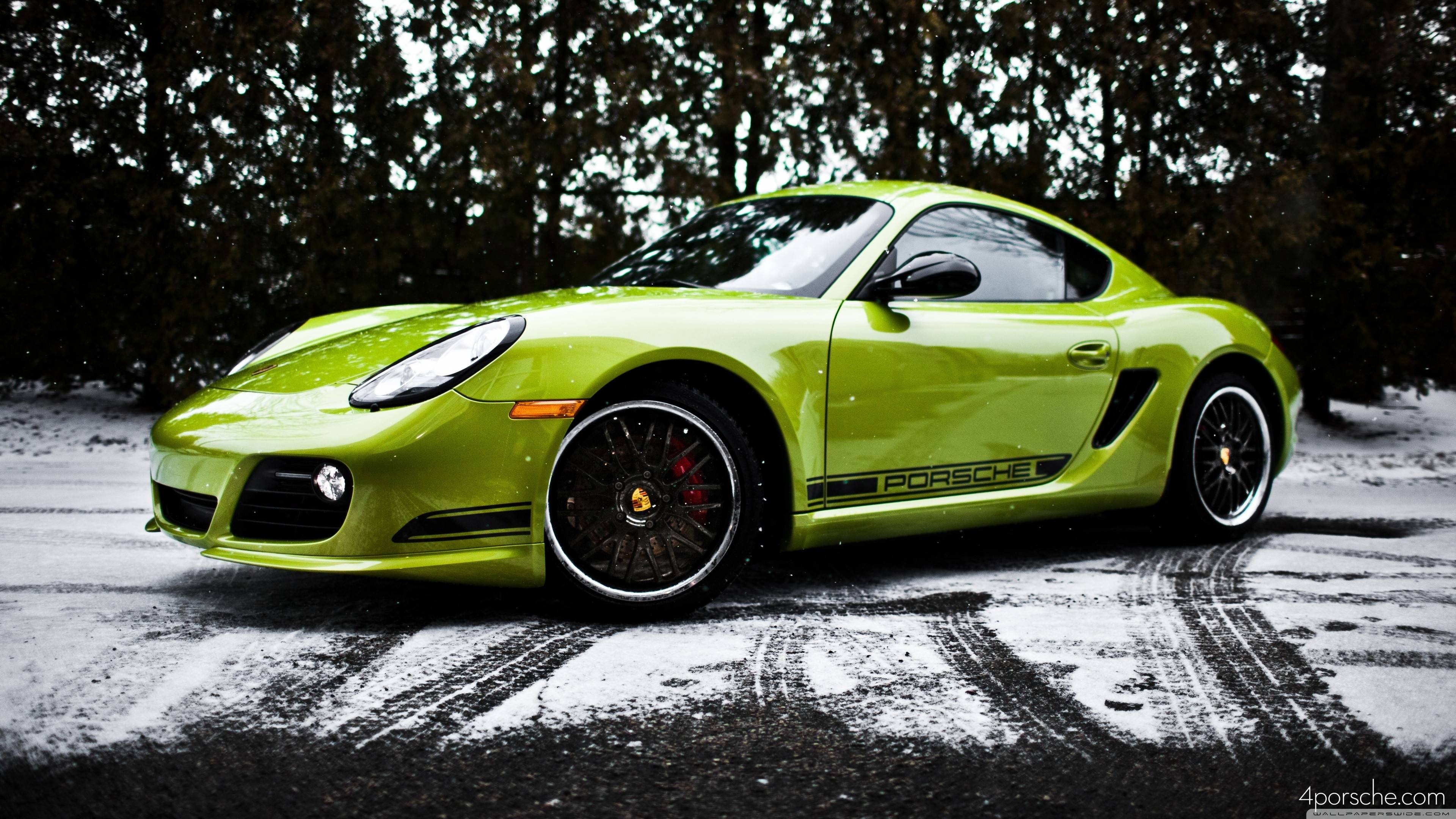 Green Porsche (4K) 3840x2160 Wallpaper (7642) 4K Wallpaper