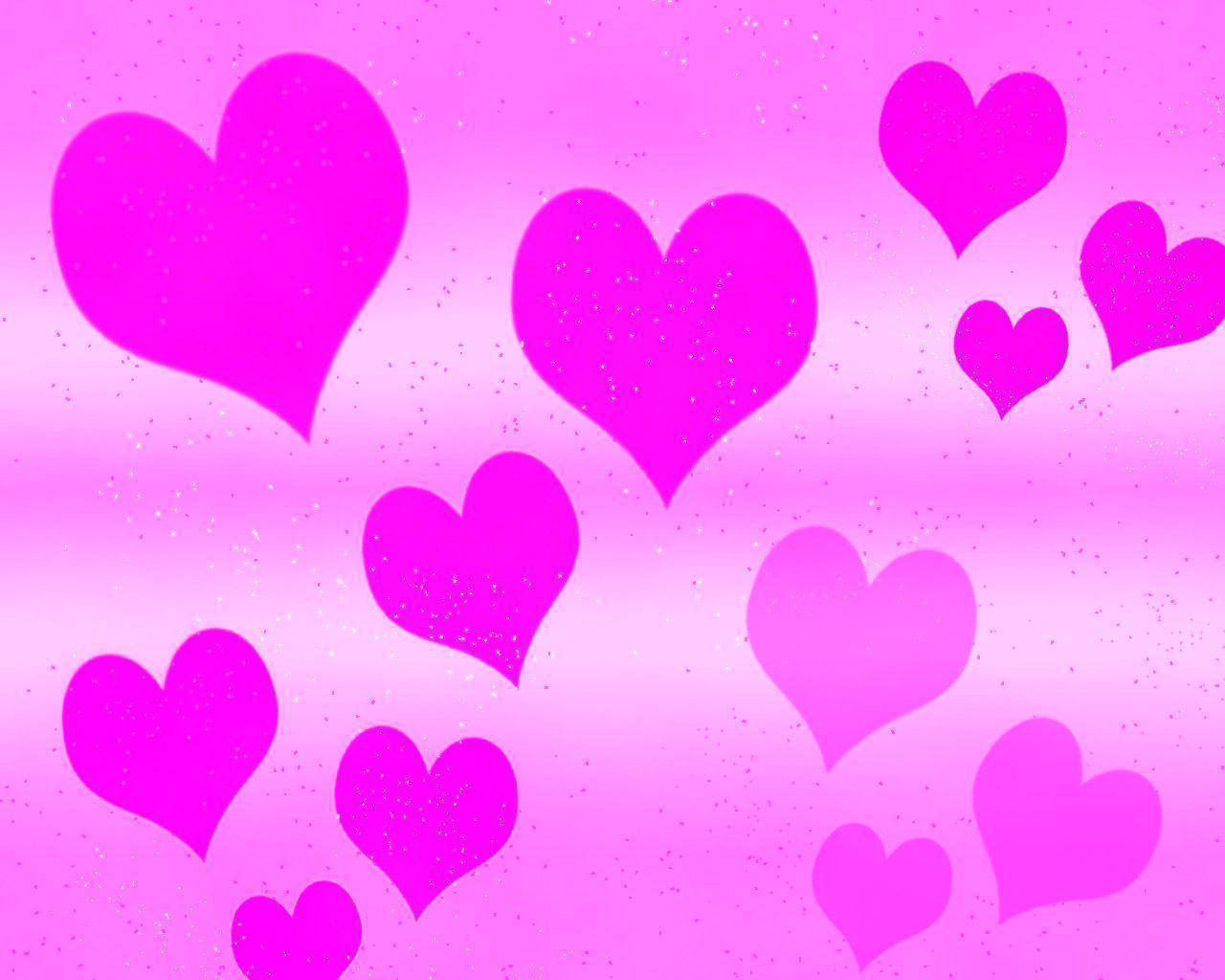 Wallpaper For > Cute Heart Background