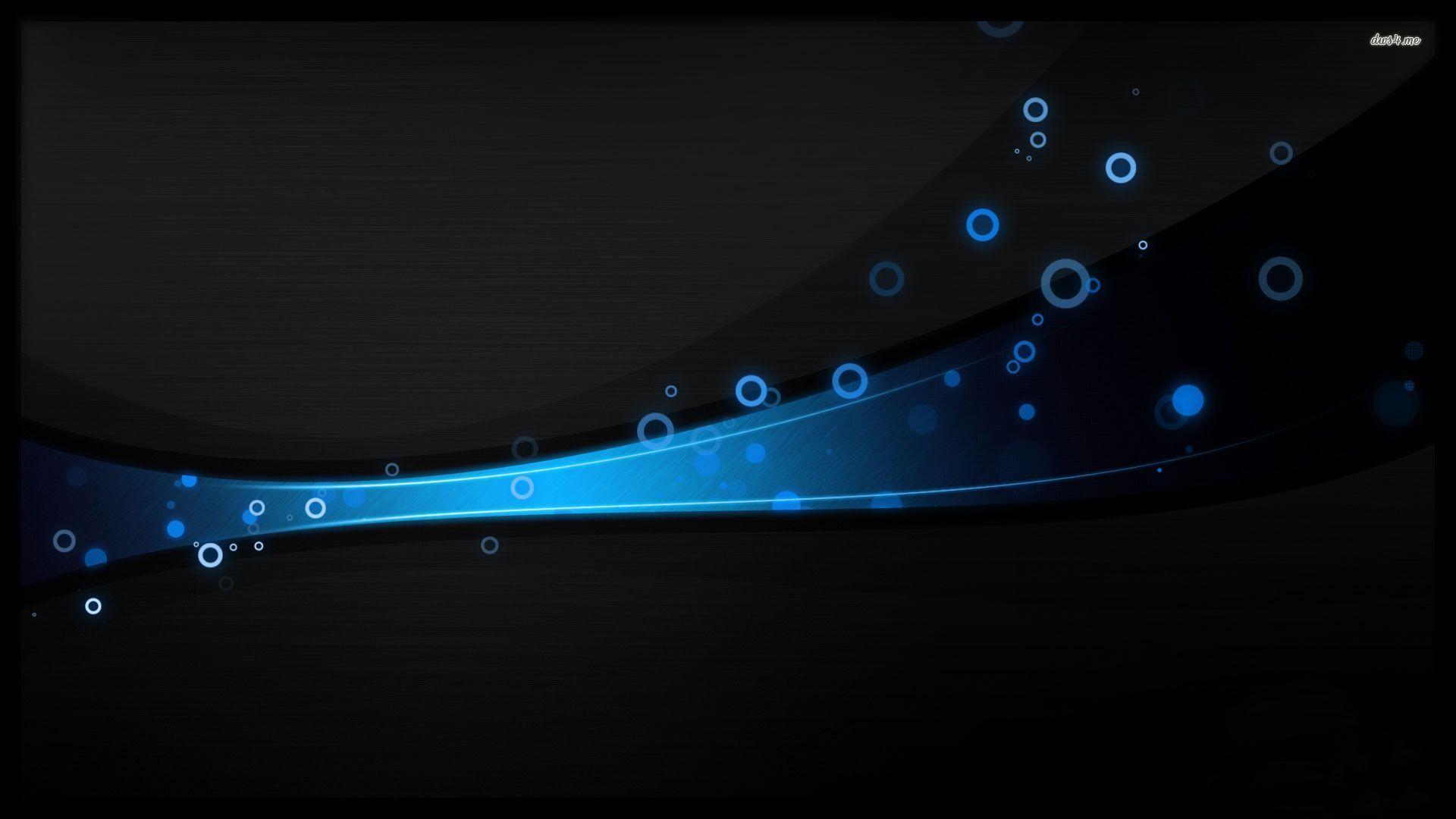 Blurry Blue Circles And Waves Abstract Wallpaper 1680x1050 px Free