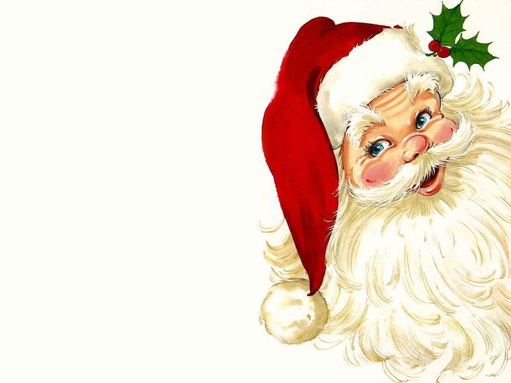Free Merry Christmas Santa Claus HD Wallpaper for iPad