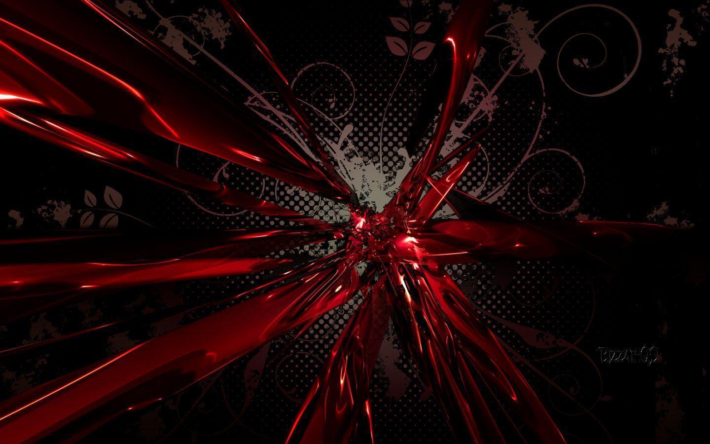 Red Art Cool Abstract Wallpaper HD Widescreen Wallpaper