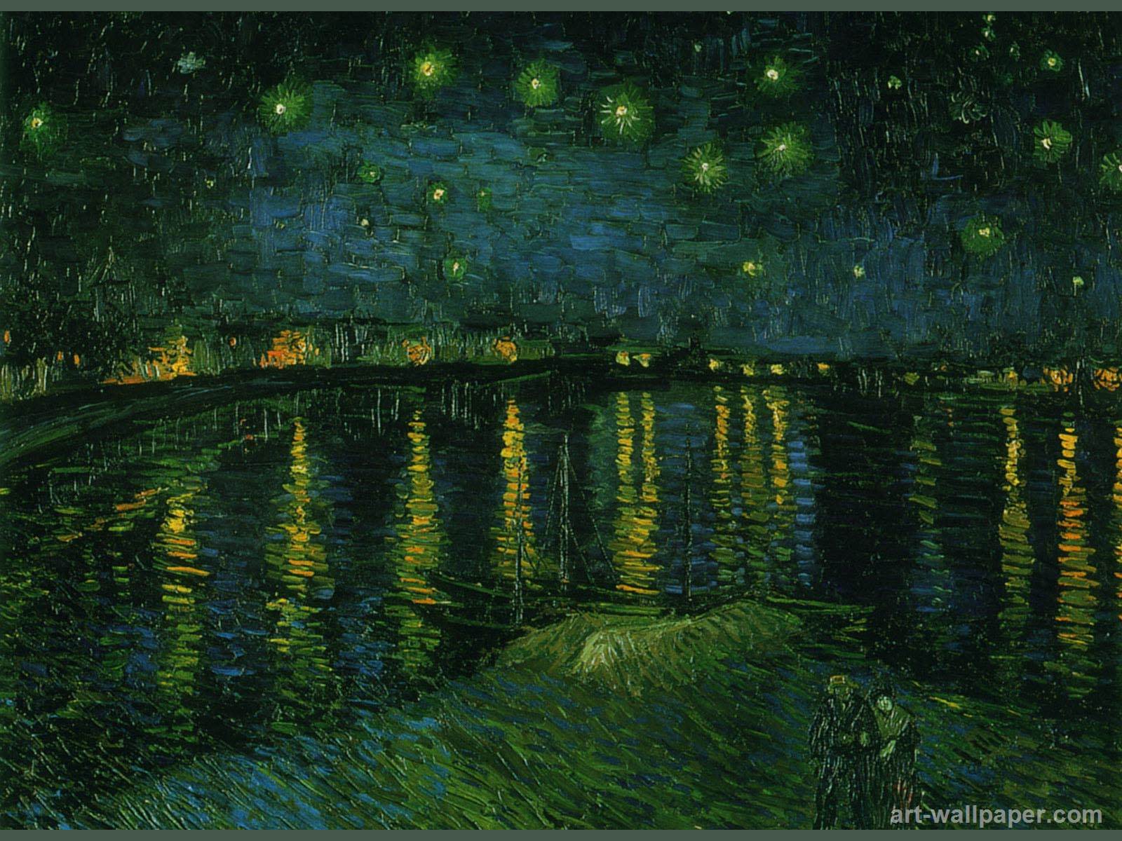 Vincent Van Gogh Starry Night Desktop Wallpaper