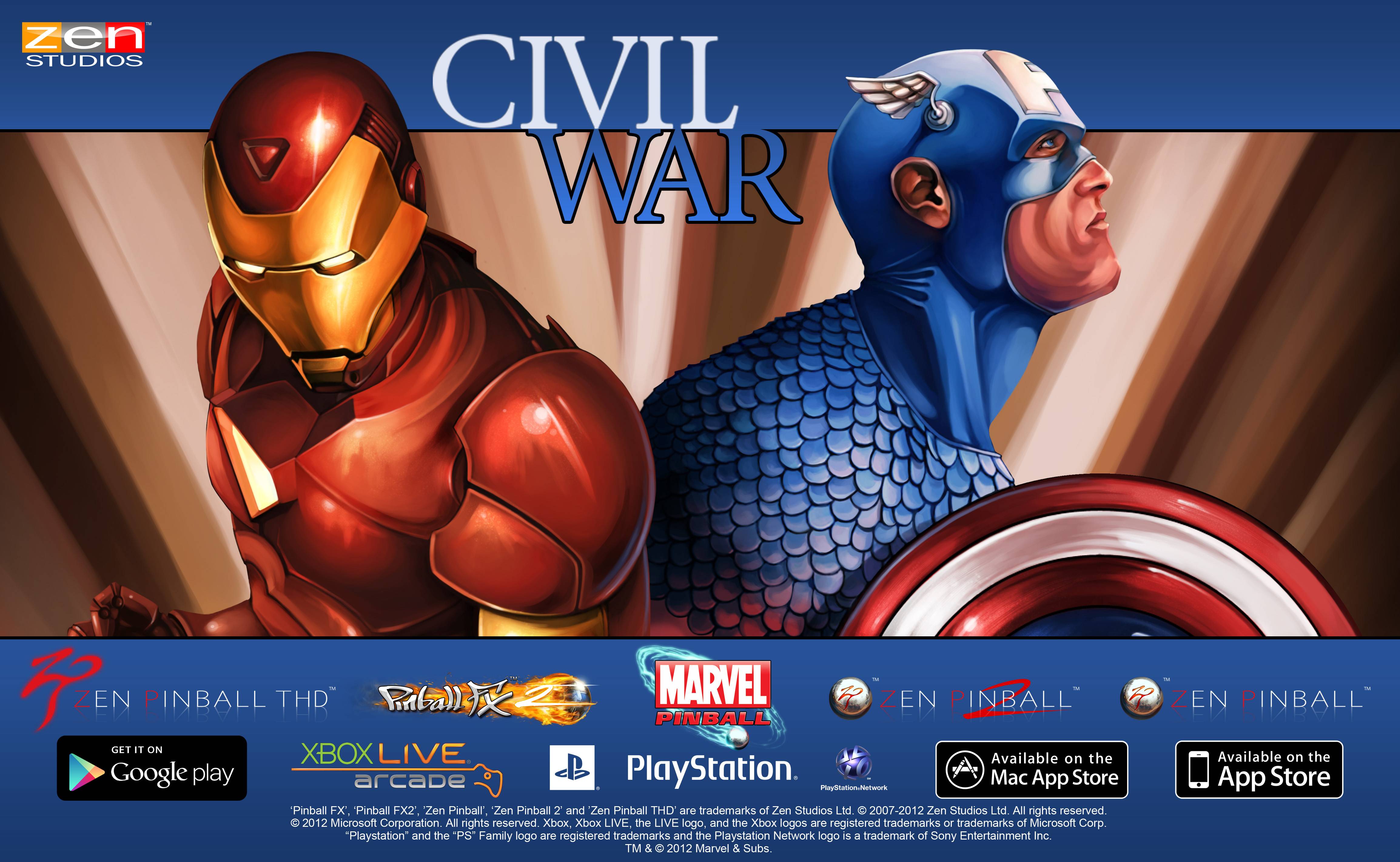 Marvel Pinball: Civil War Wallpaper. Marvel Pinball: Civil War