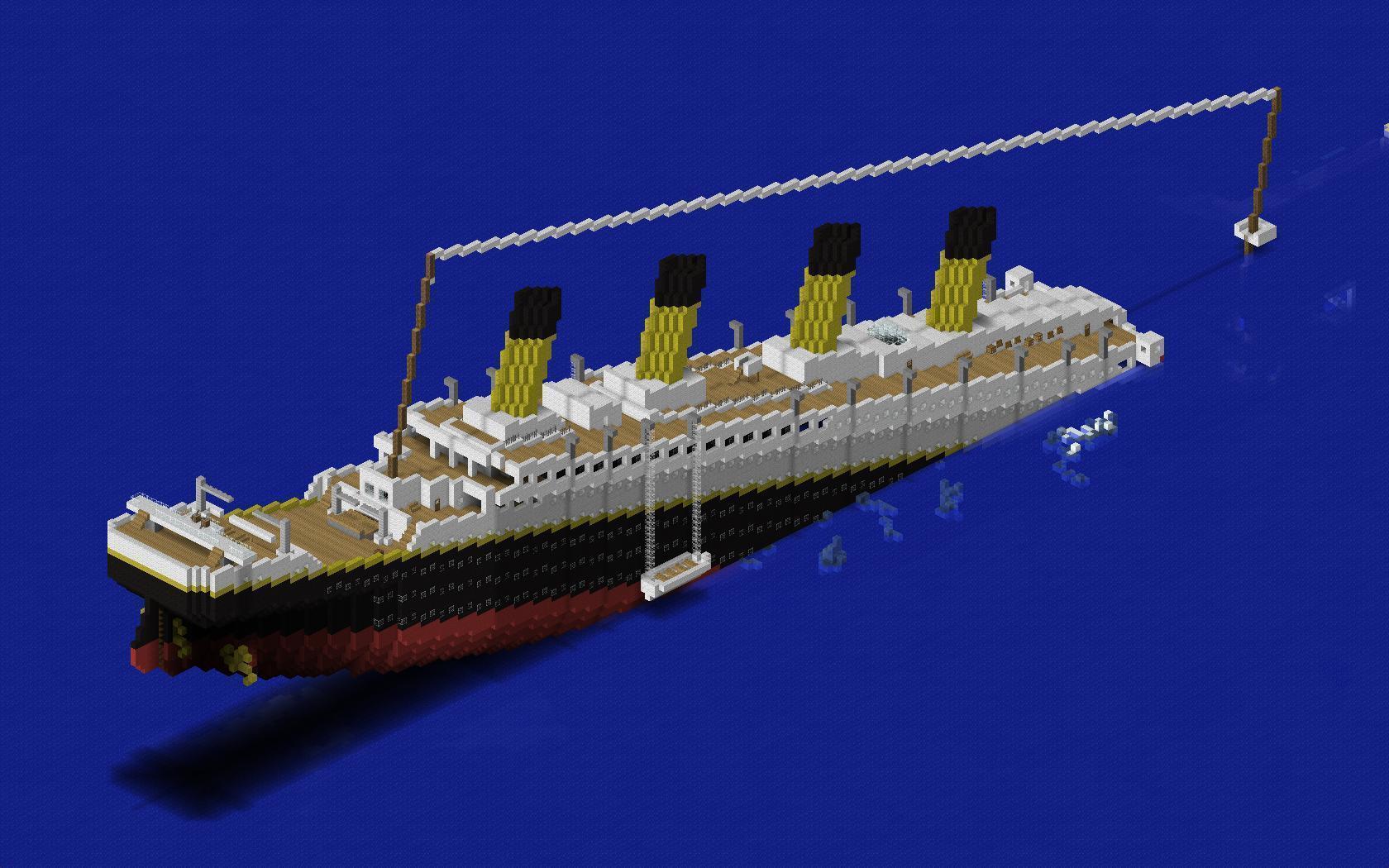 Minecraft Img For > Minecraft Titanic Sinking Map