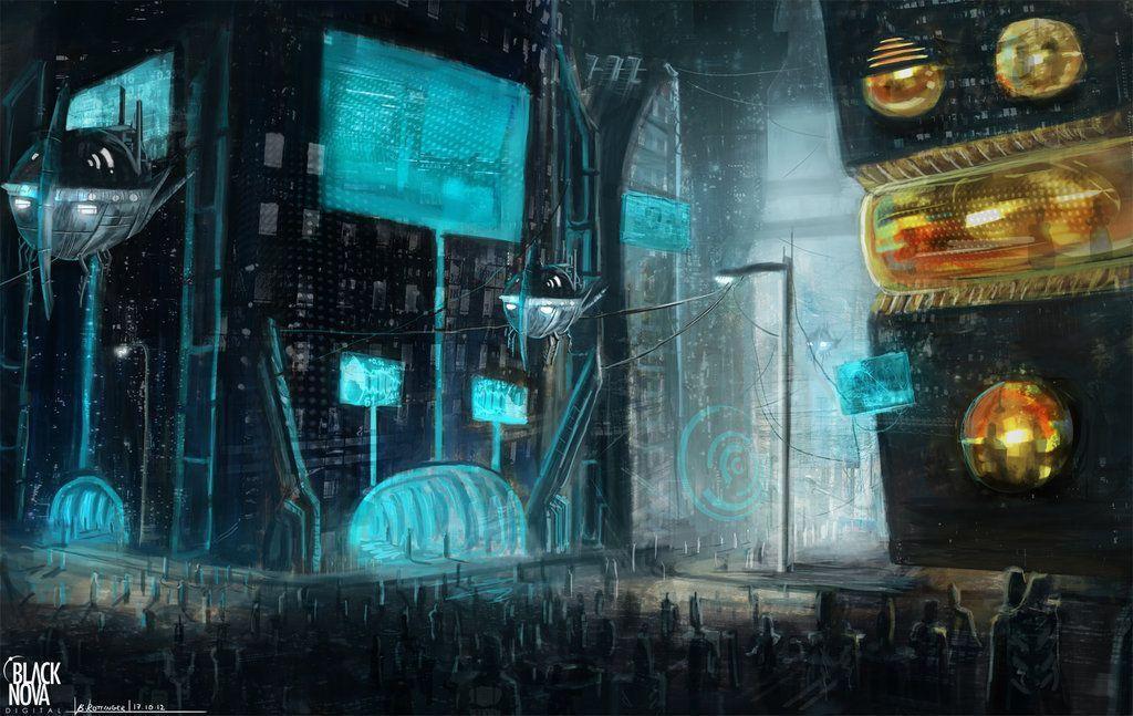 Black Nova Wallpaper Future City