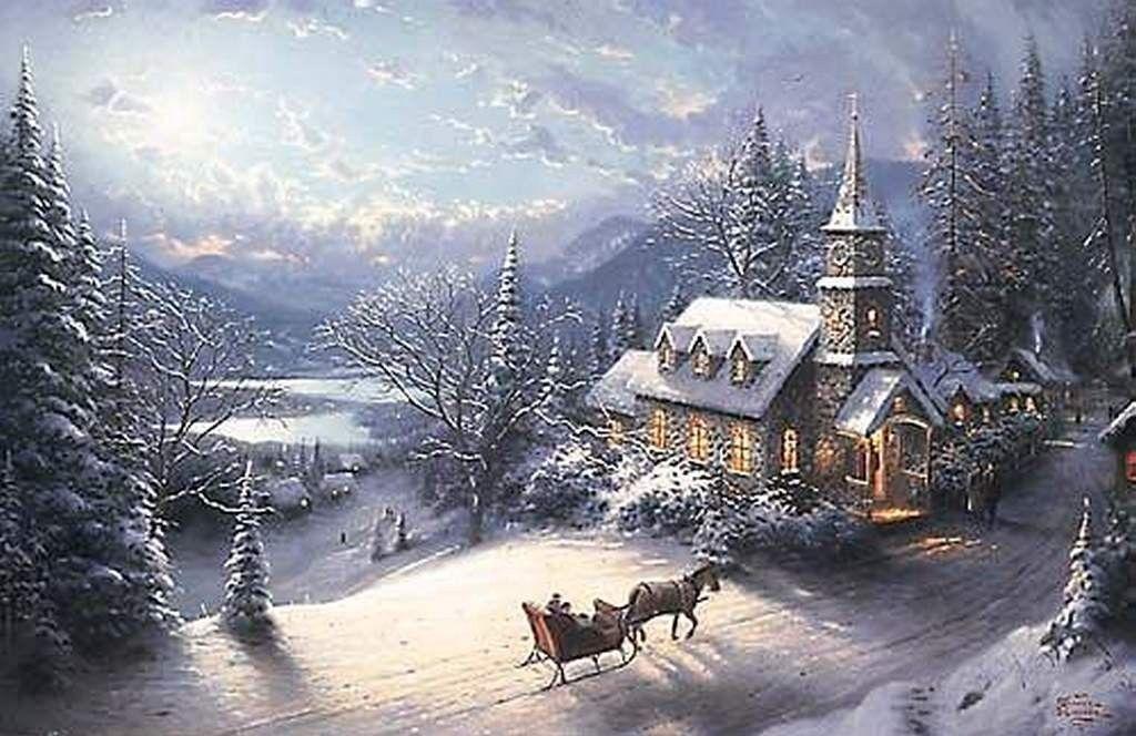 Thomas Kinkade Winter Wallpapers - Wallpaper Cave