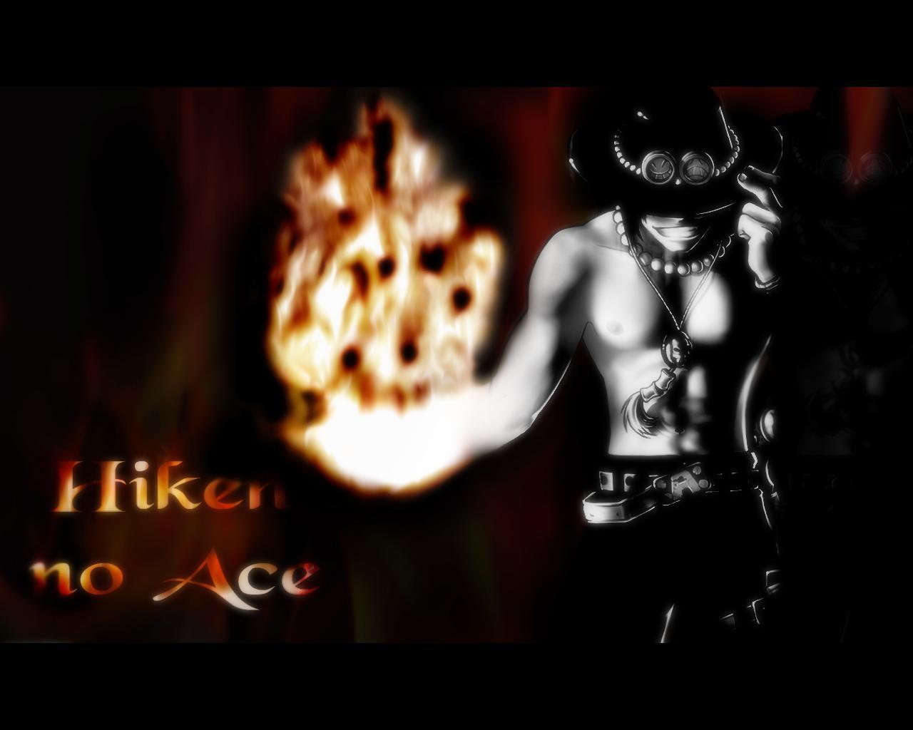 Portgas D. Ace black Wallpaper from One Piece Anime. One Piec