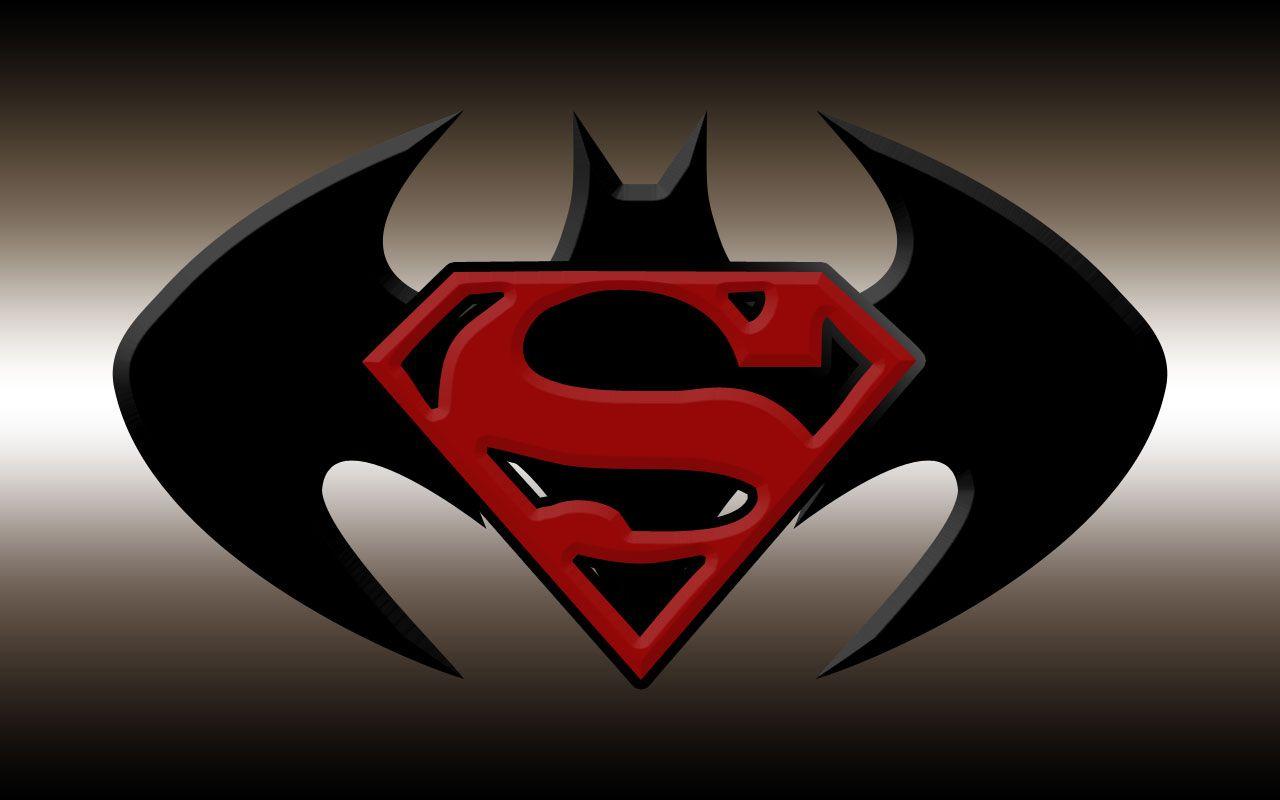 image For > Superman Batman Symbol Wallpaper