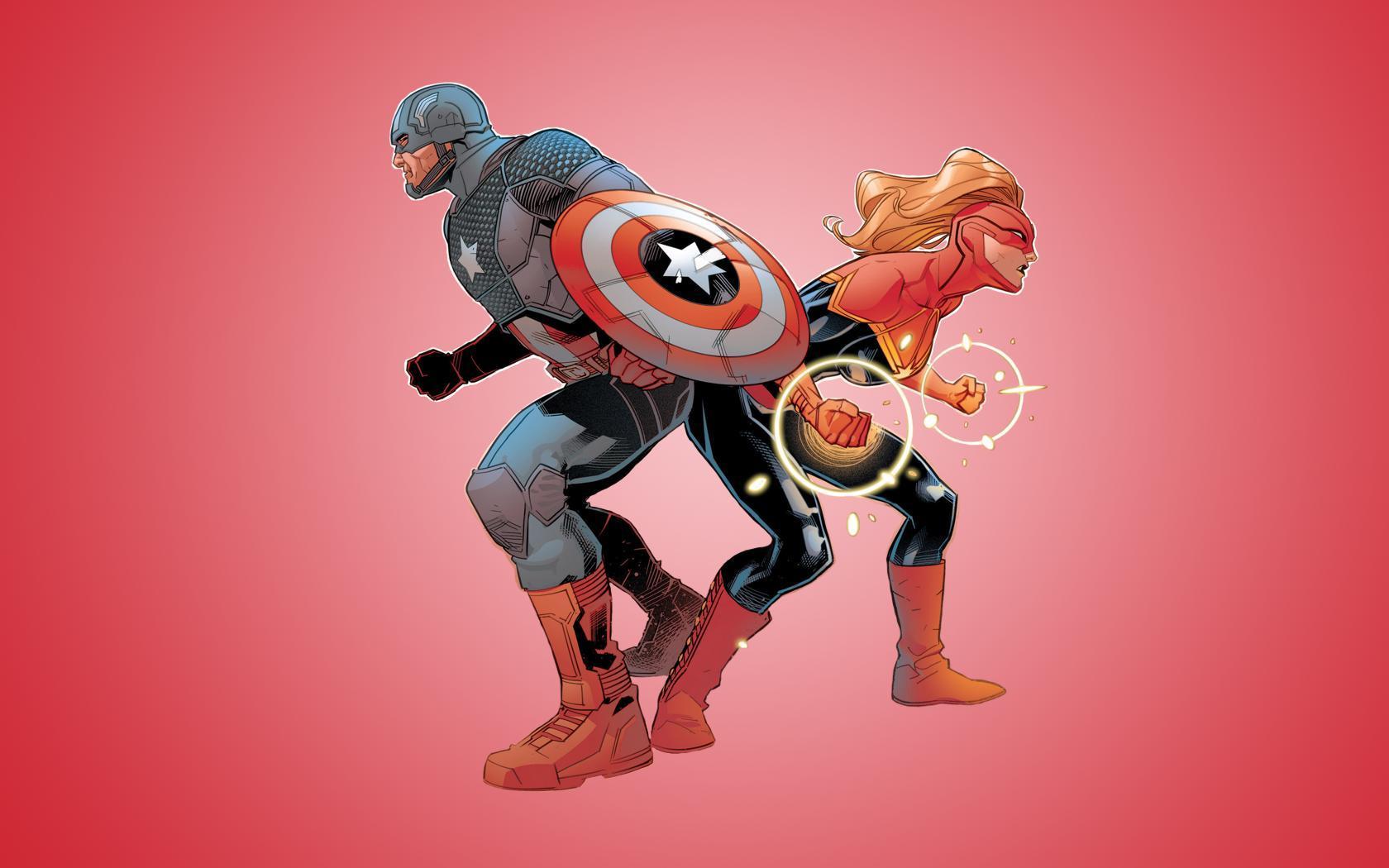 Sarafena: Captains Marvel & America Team Up