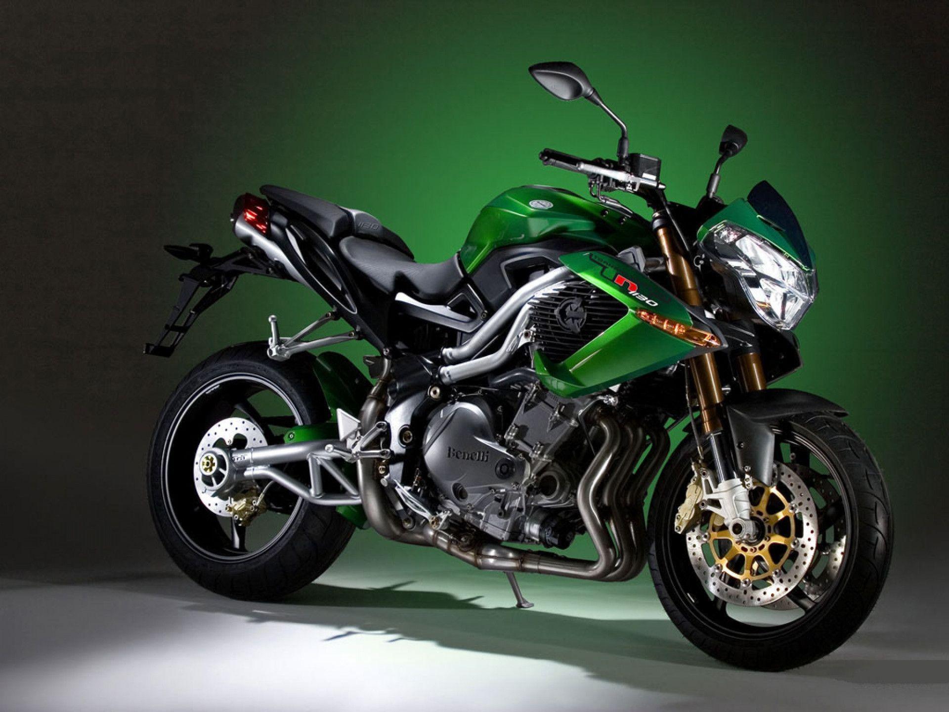 Picture black and green bike benelli wallpaper motorcycles