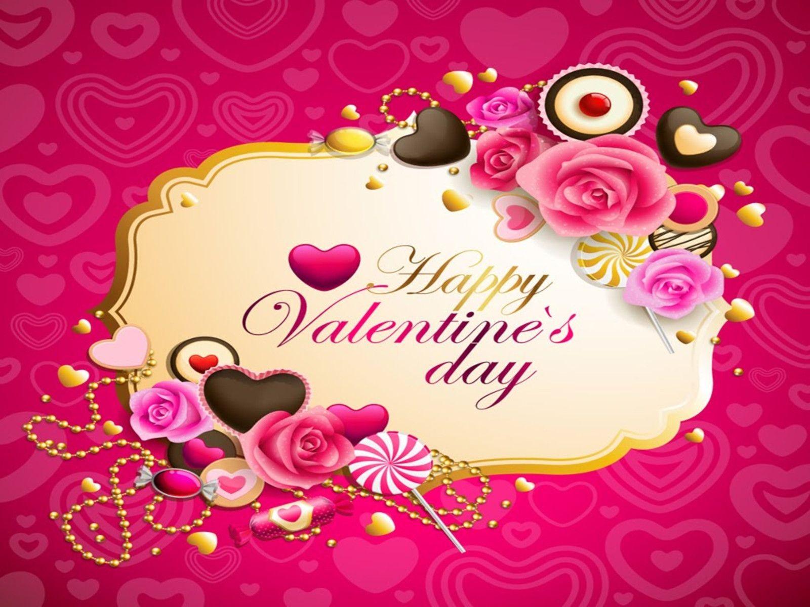 Valentine Day Couple Heart Vector Wallpaper Wallpaper