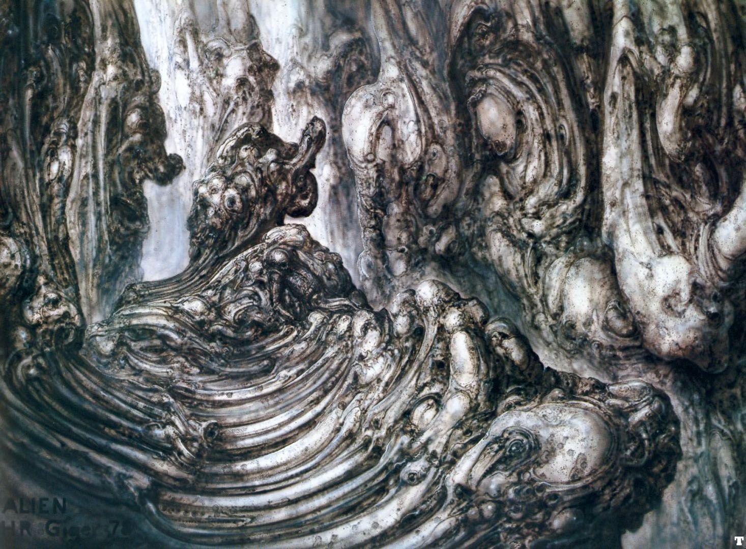 Alien Landscape Fiction H R Giger Wallpaper Image