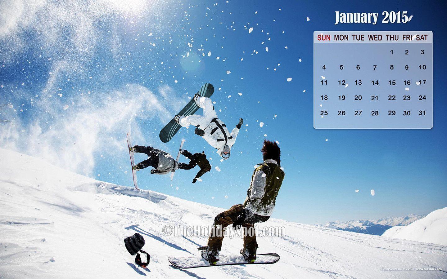 Month wise Calendar Wallpaper of 2015