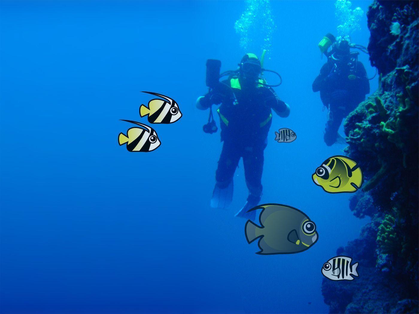 Scuba Divers Desktop Wallpaper