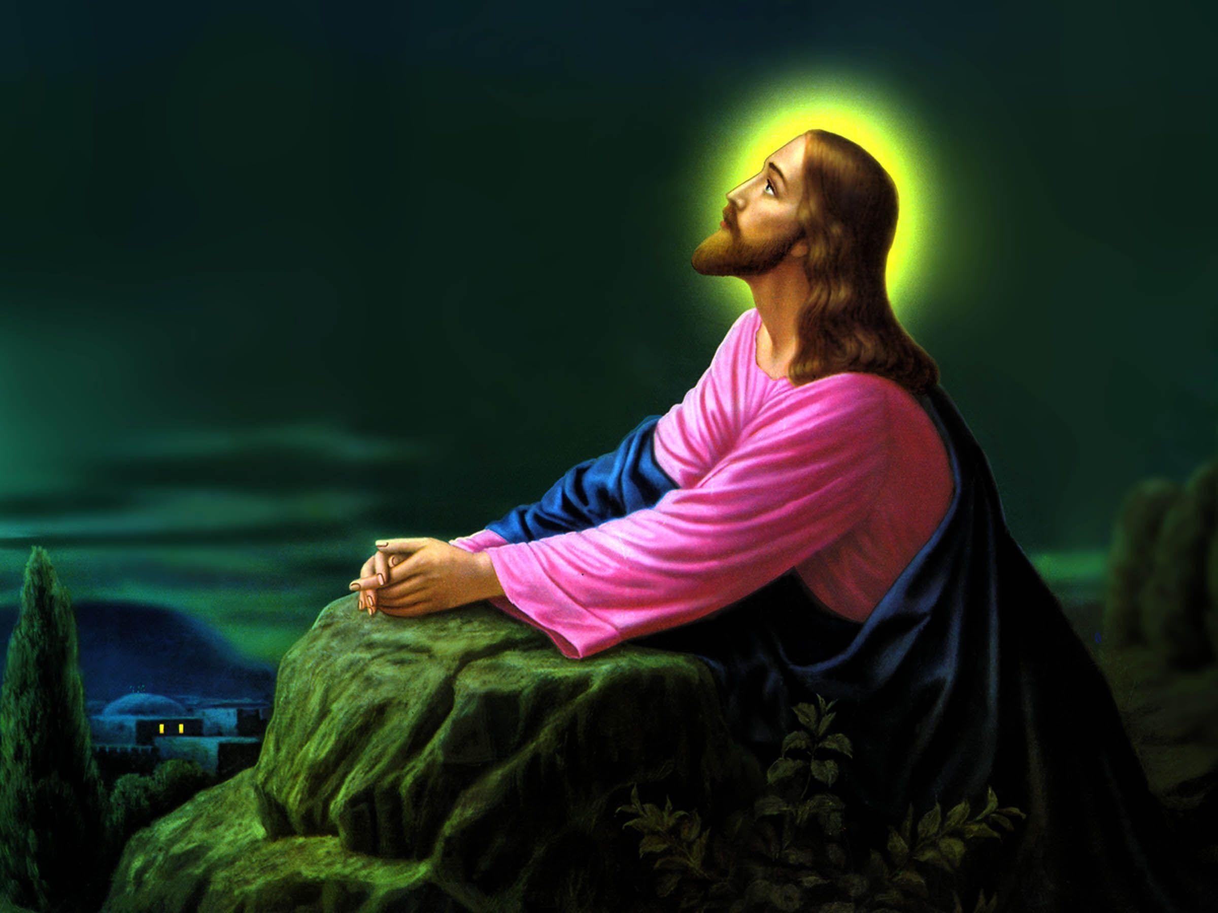 free clipart of jesus praying in the garden - photo #45