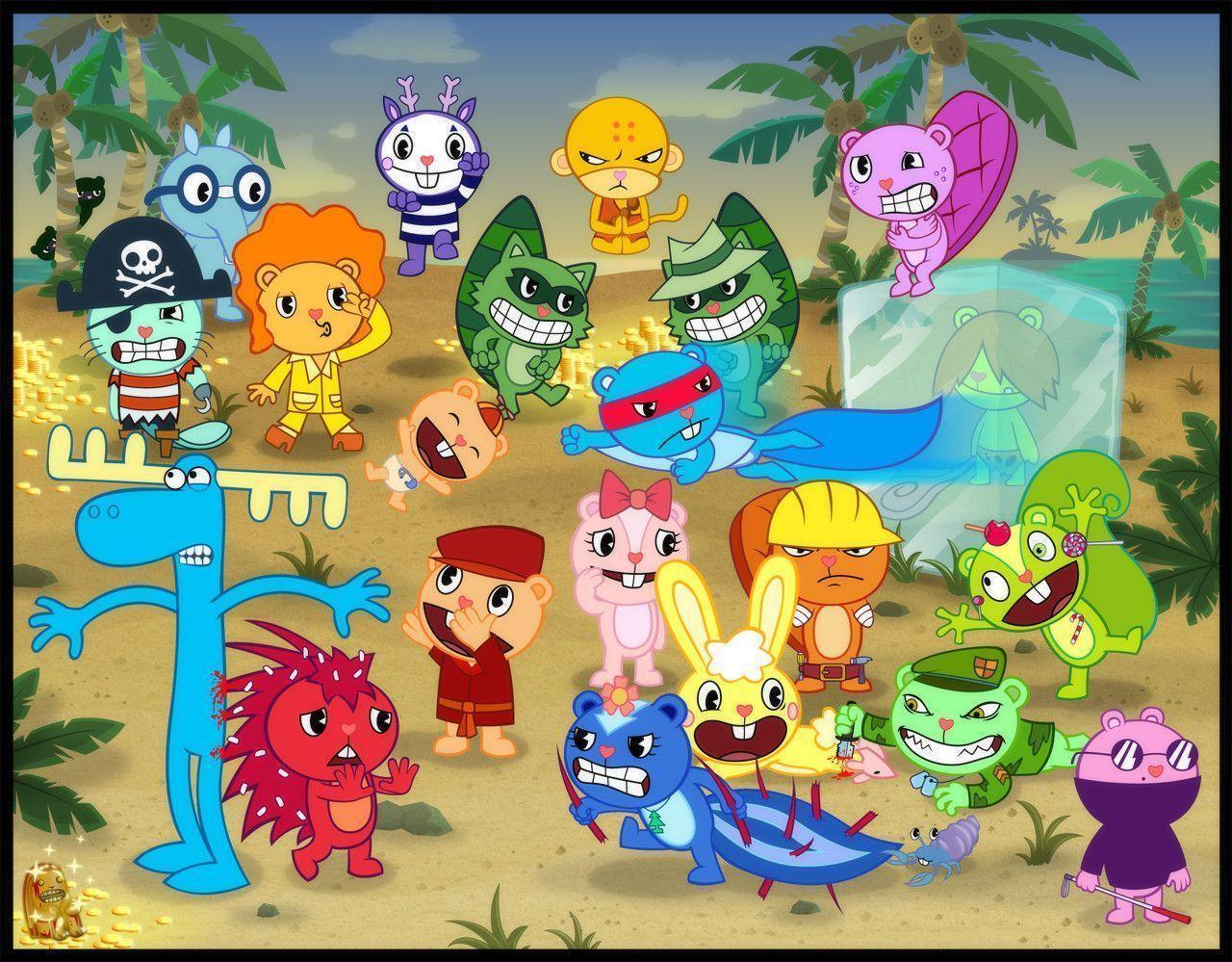 image For > Happy Tree Friends Characters Wallpaper