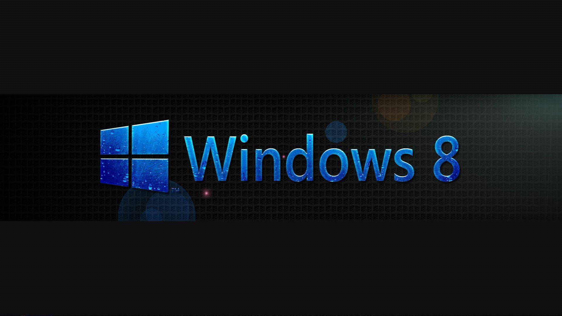 Windows 8 Black HD Widescreen Wallpaper