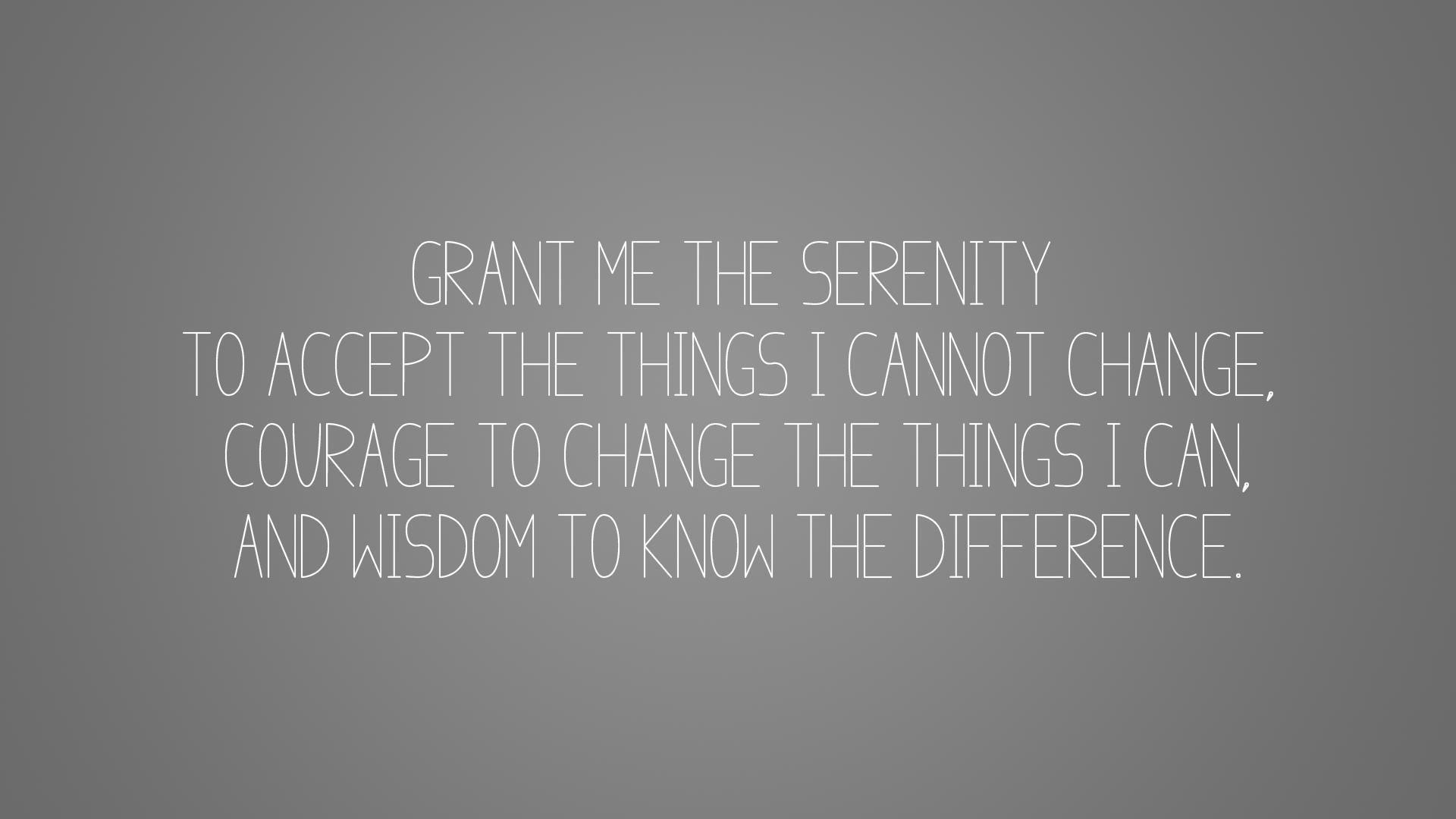 Serenity Prayer (Simple version) [1920x1080] OC