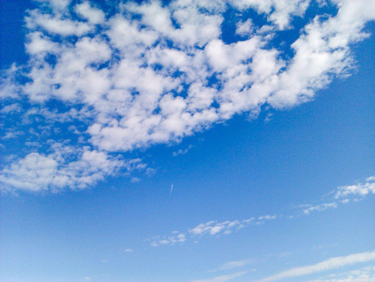 Sky background with clouds Free Photo