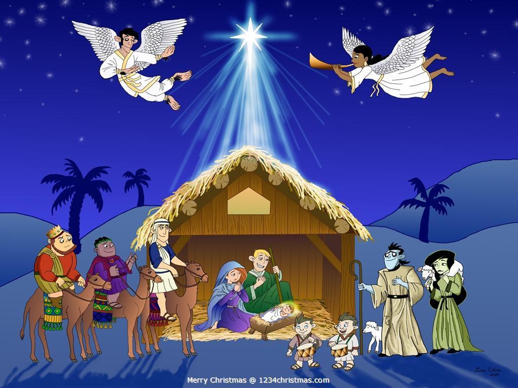 free animated nativity scene clipart - photo #2