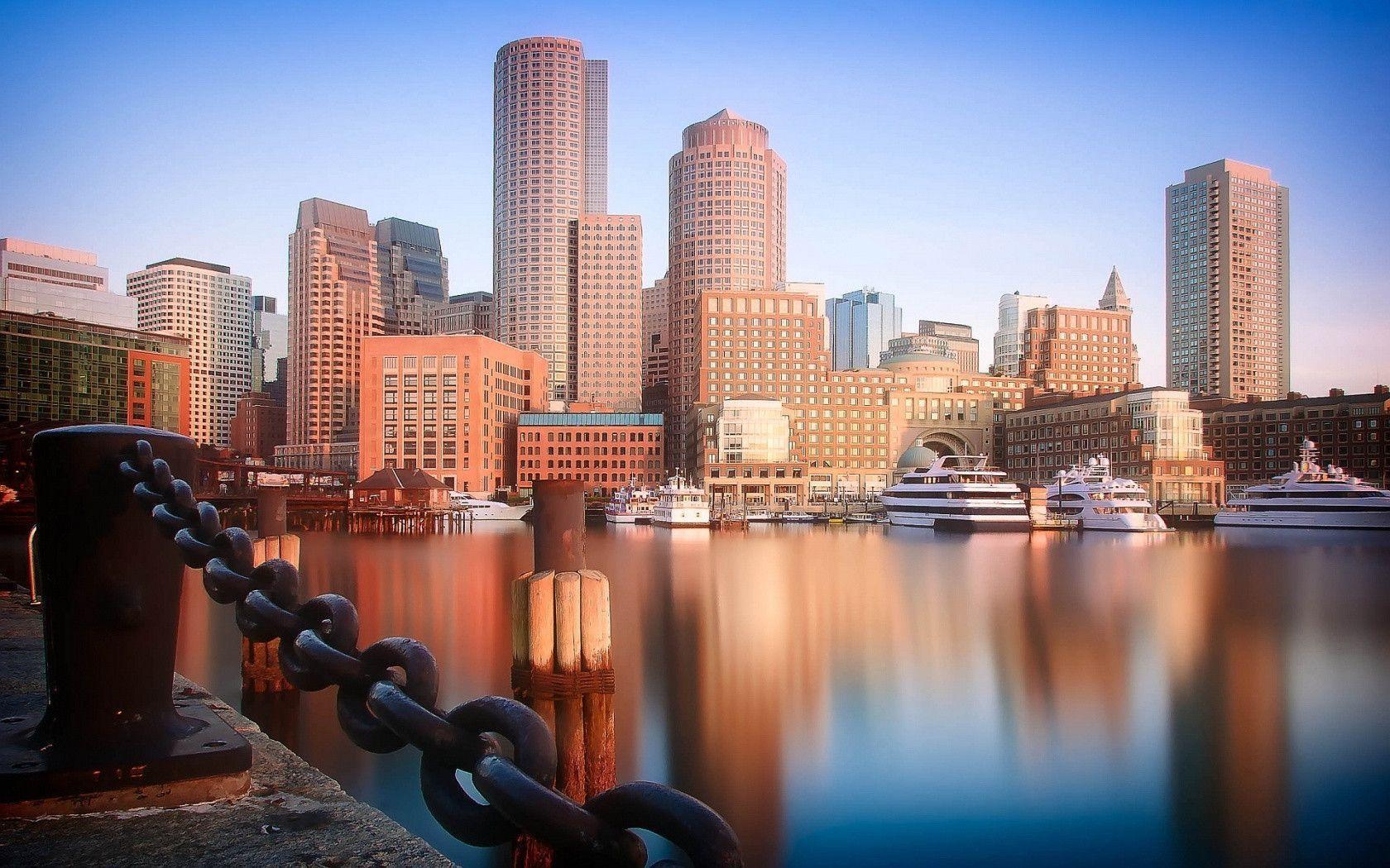 Boston skyline Wallpaper