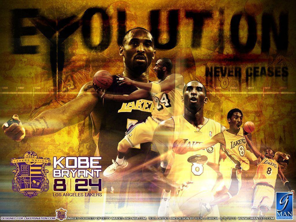 Wallpaper: The Evolution of Lakers&; Kobe Bryant