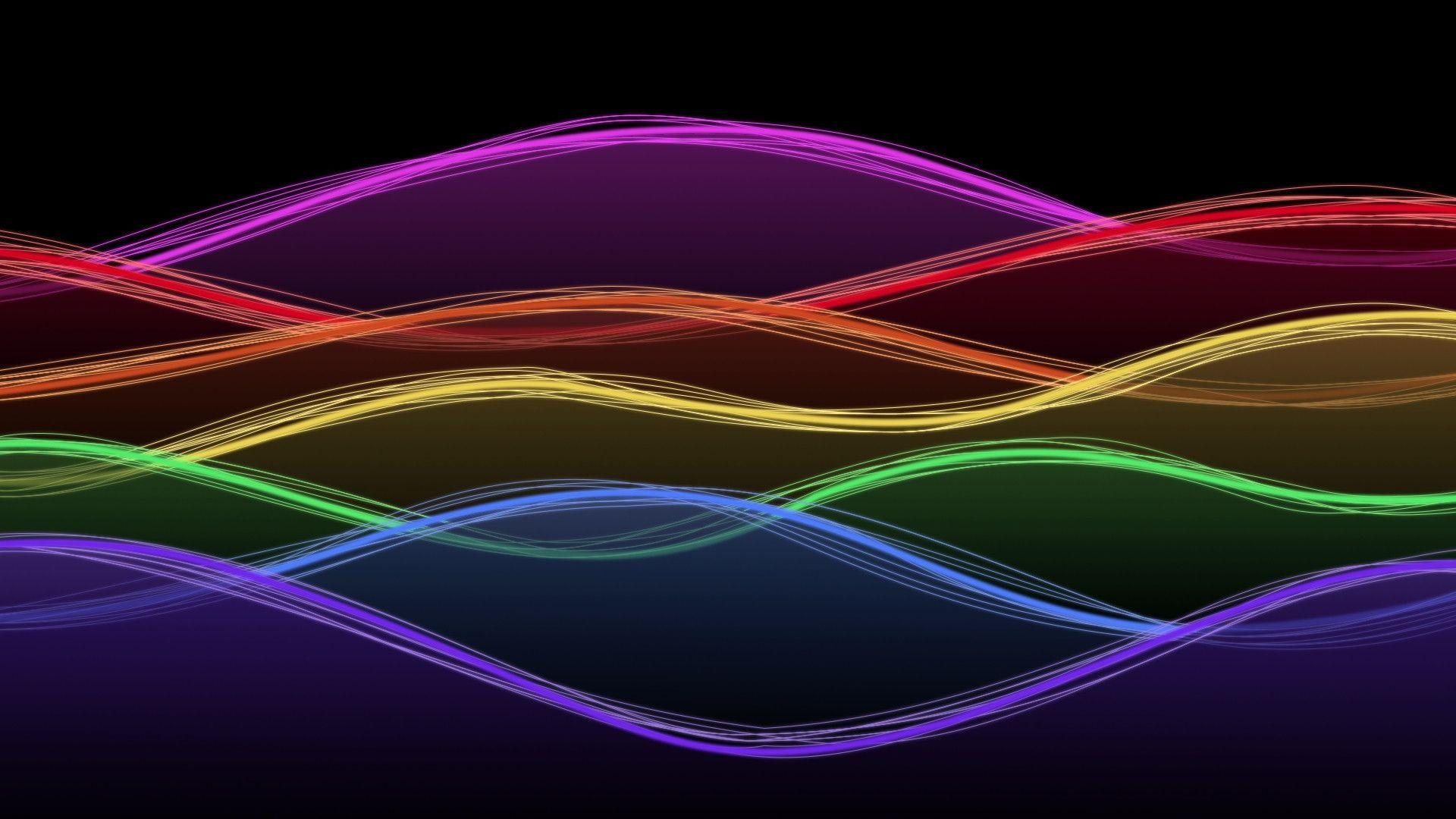 Wallpaper For > Neon Colorful Computer Background