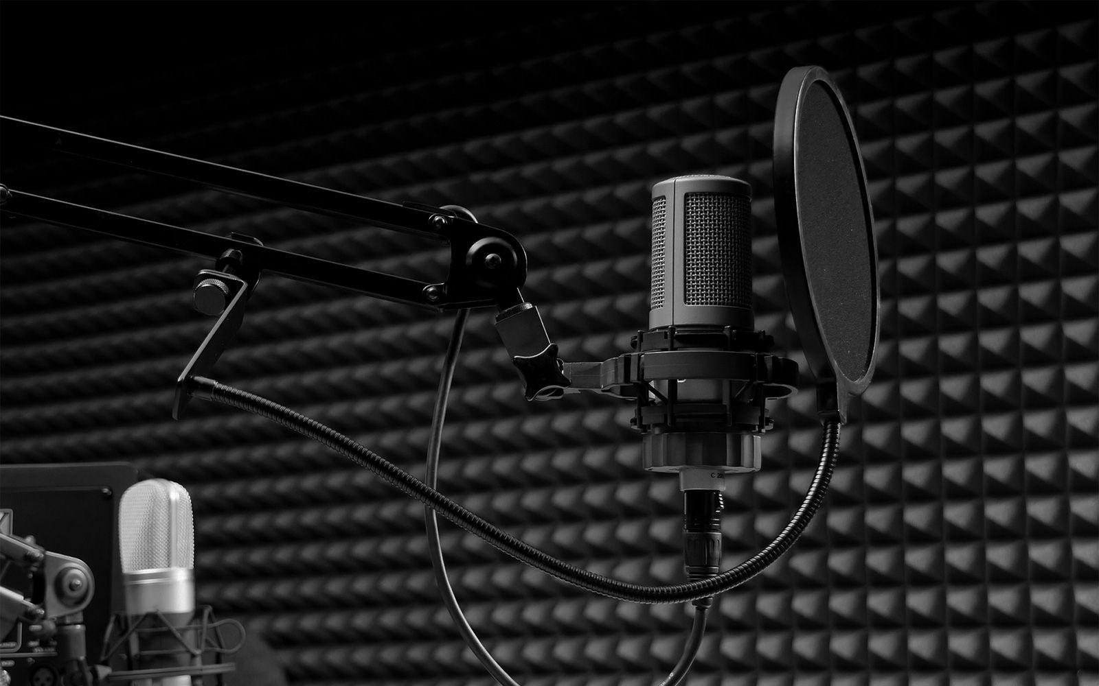 Wallpaper For > Recording Studio Wallpaper Black And White