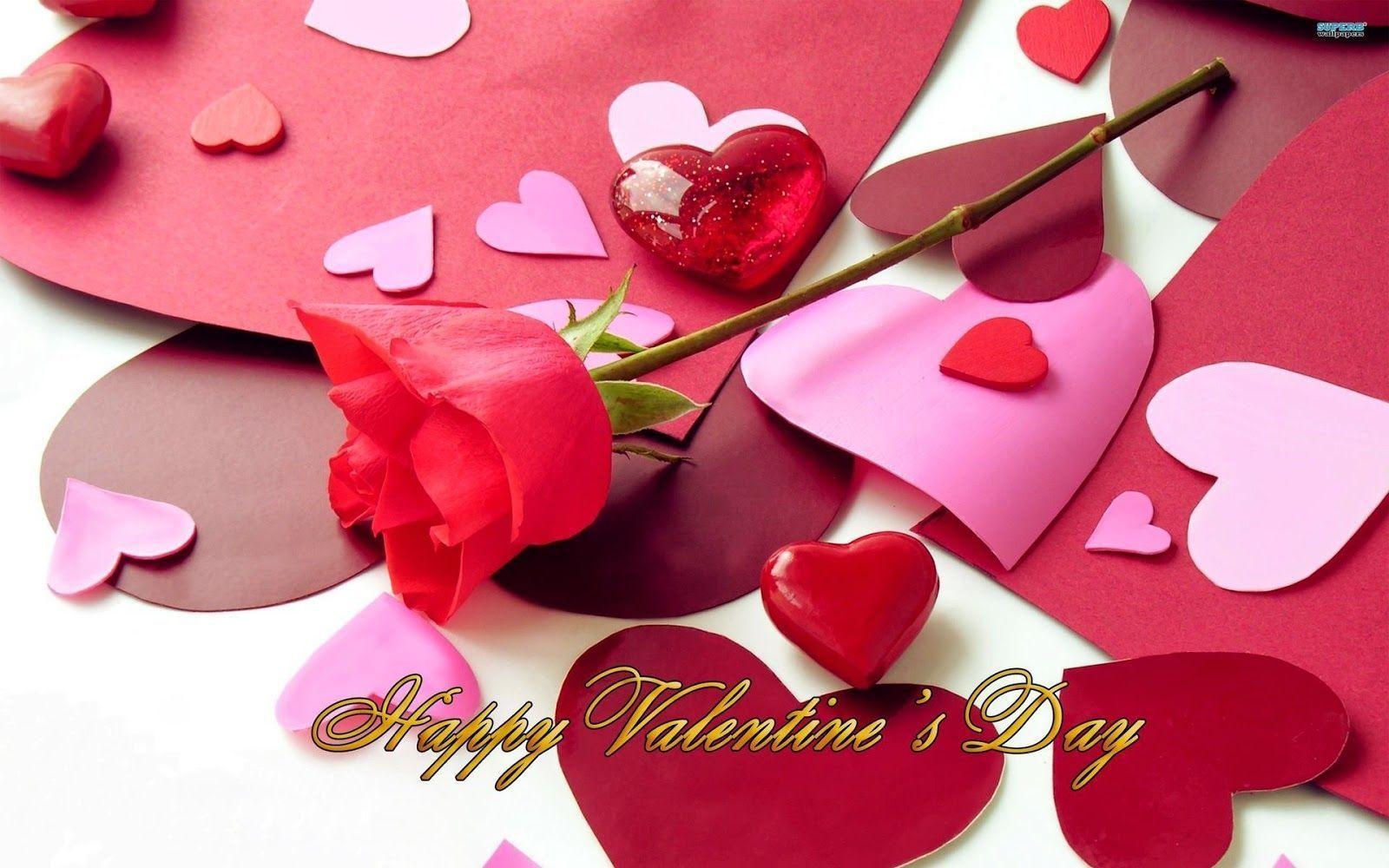 Lovers Corner: Love Heart Valentines Day Greeting Wallpaper 14