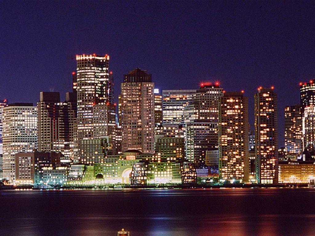 Boston Skyline wallpaper