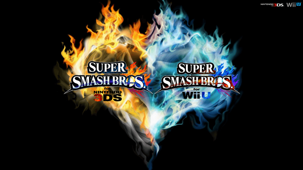 Super Smash Bros. Wii U 3DS Logo Wallpaper