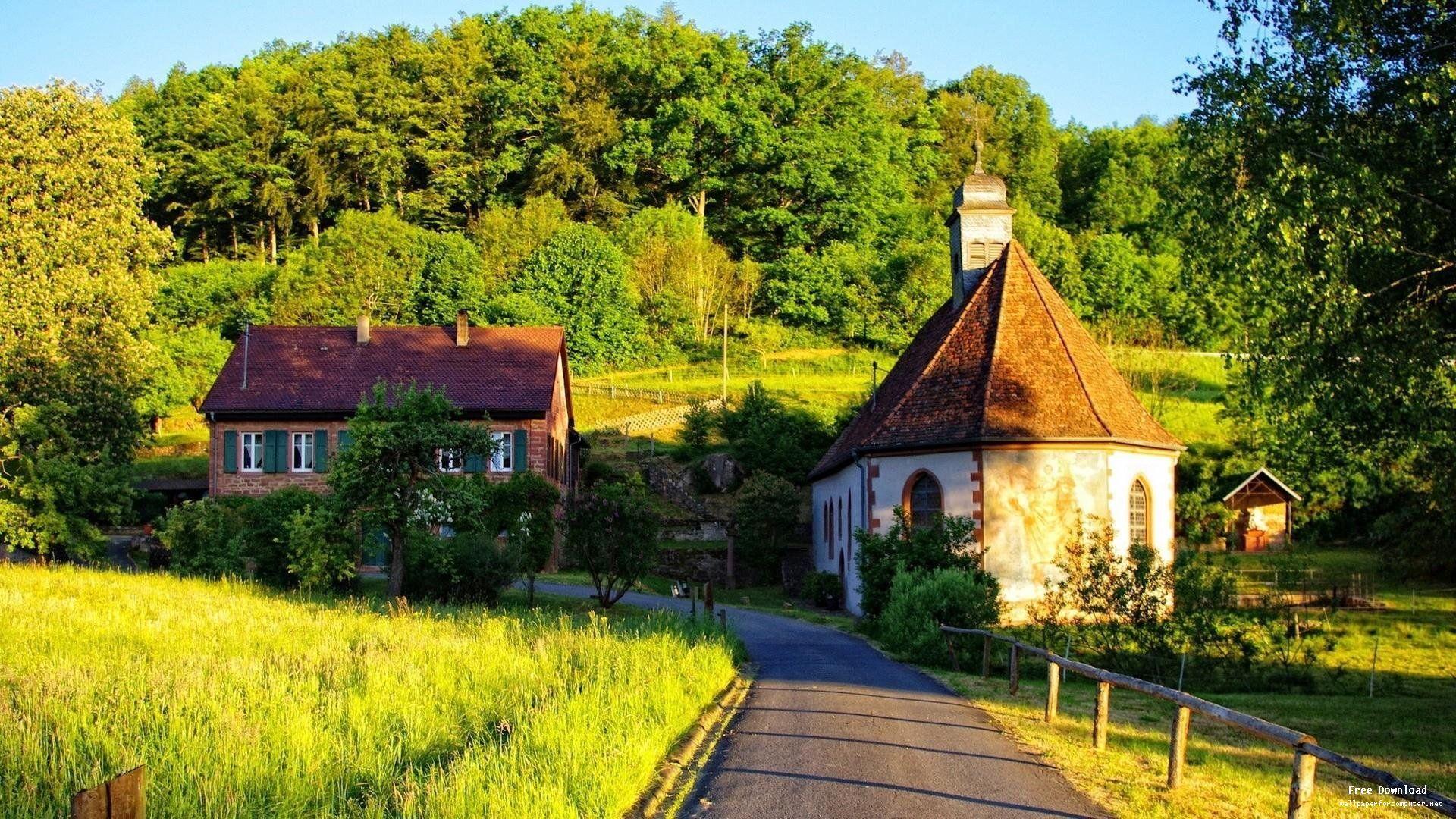 English Country Road HD Wallpaper View