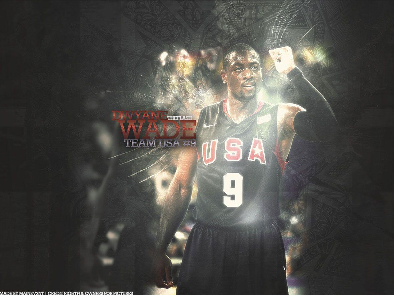 Dwyane Wade Dream Team Wallpaper. Basketball Wallpaper at