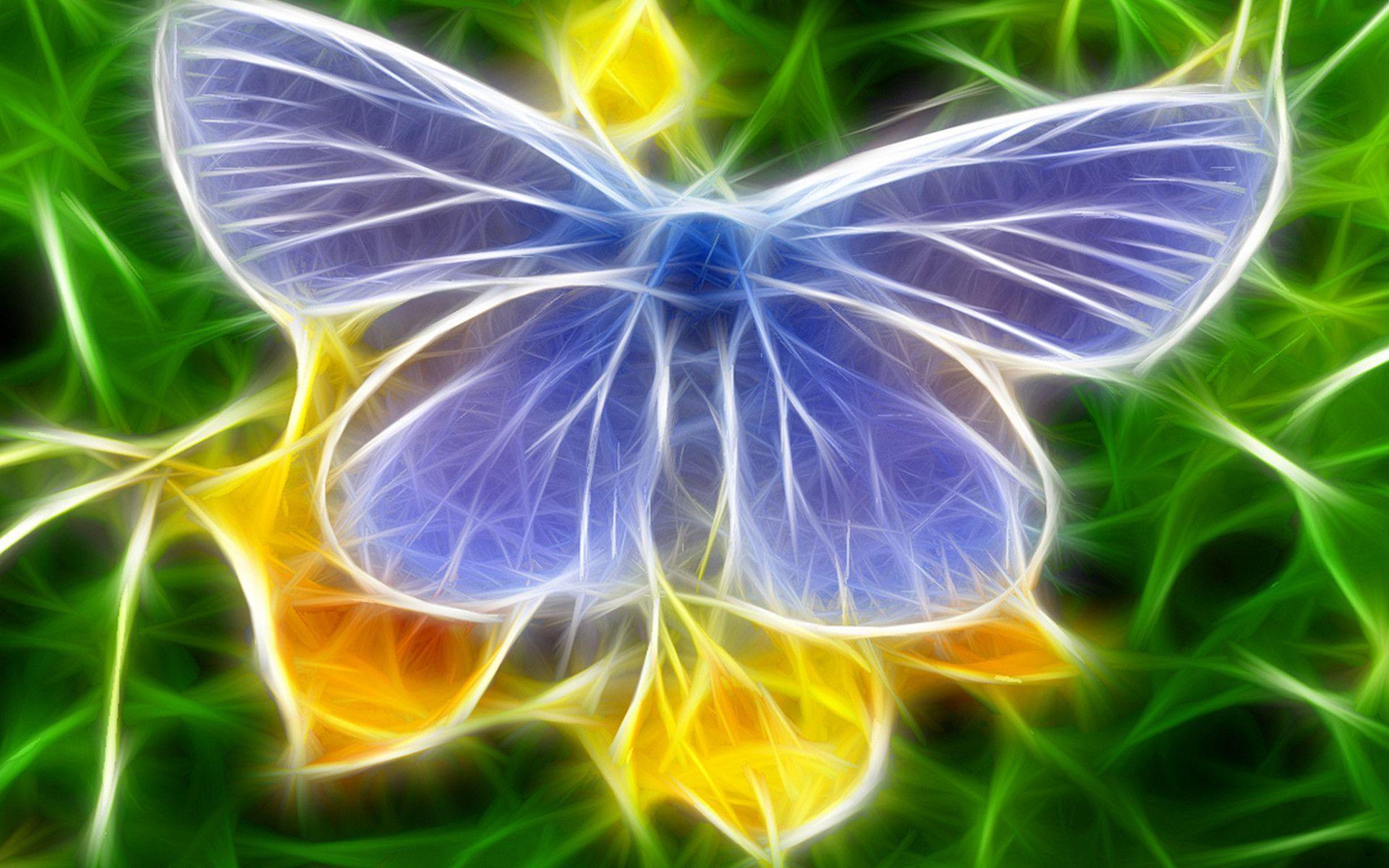3D Butterfly HD Widescreen Desktop Wallpaper. High Quality PC