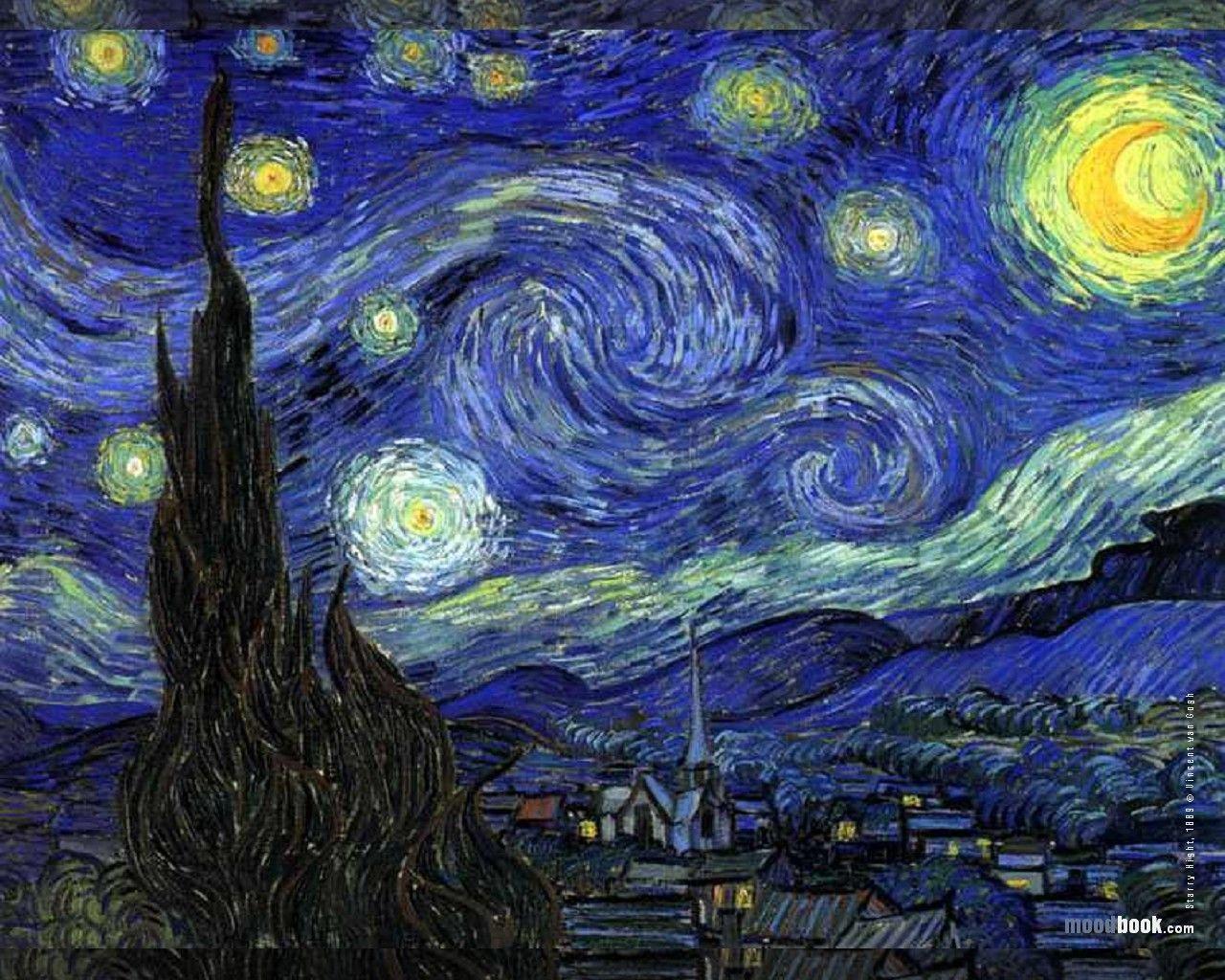 Vincent Van Gogh Wallpaper Starry Night. Fra Angelico Institute