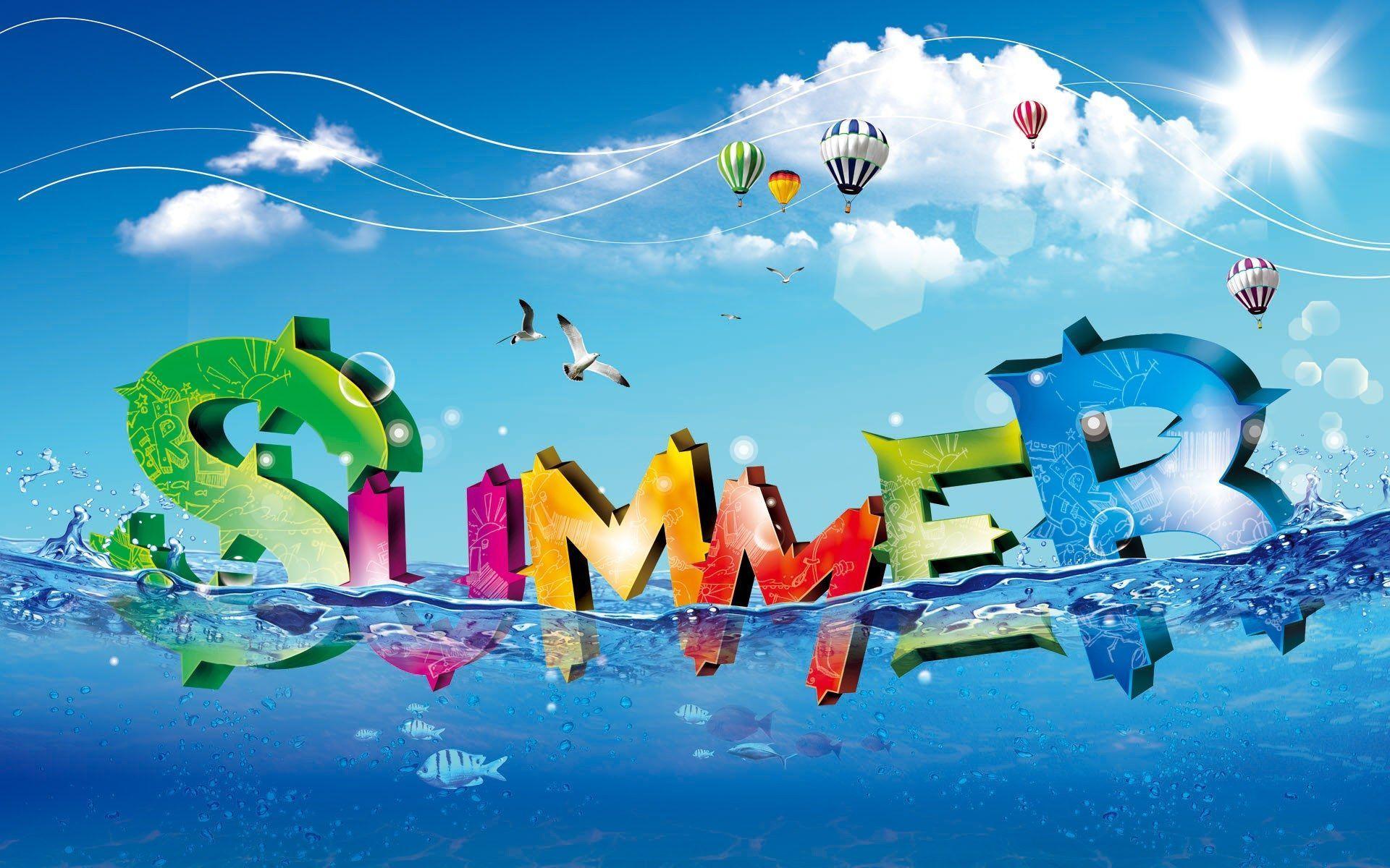 Free Summer Background For Desktop Wallpaper and Background