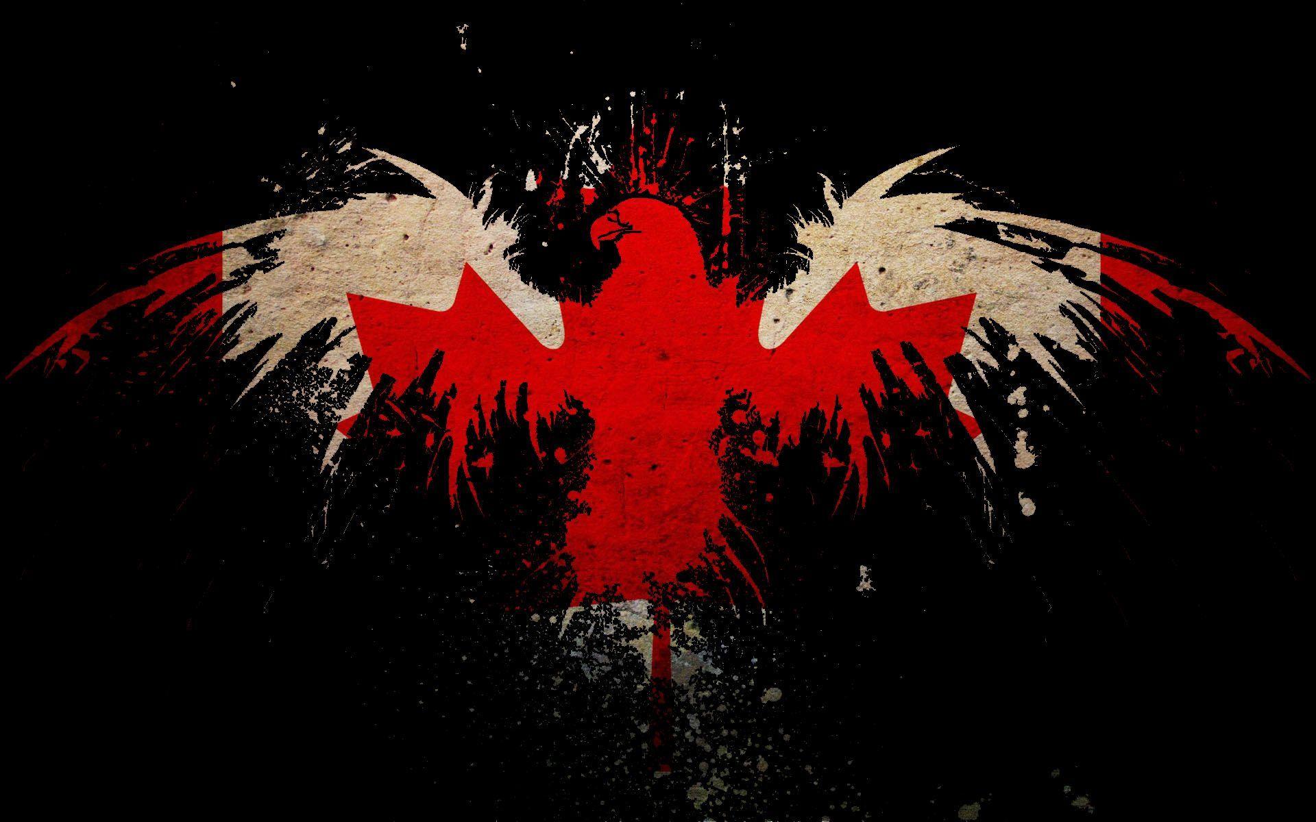 Leaf eagles canada flags canadian flag eagle maple desktop